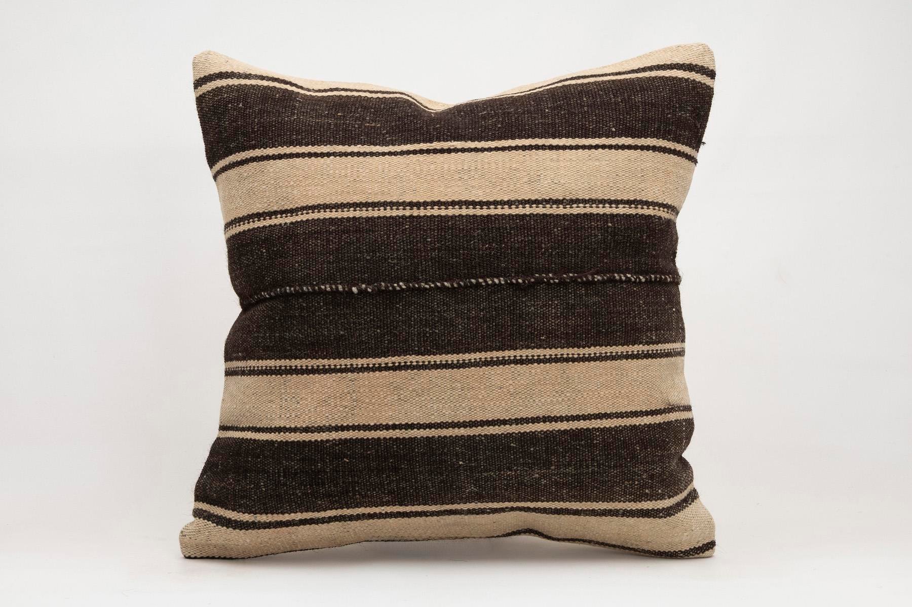 20x20 inches (50x50 cm) Kilim Pillow | KILIM WHOLESALE - Vintage Handmade Pillows - Vintage Handmade Kilim Rugs - It is 100% wool. Artistic and historical rugs. Old handwoven rugs. - Online hand woven rugs and kilim cushions sales. Shipping to a