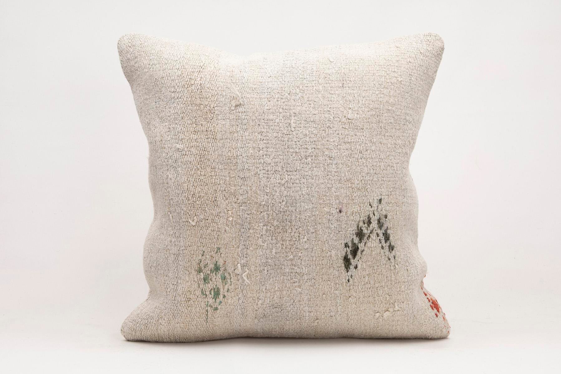 20x20 inches (50x50 cm) Kilim Pillow | KILIM WHOLESALE - Vintage Handmade Pillows - Vintage Handmade Kilim Rugs - It is 100% wool. Artistic and historical rugs. Old handwoven rugs. - Online hand woven rugs and kilim cushions sales. Shipping to a