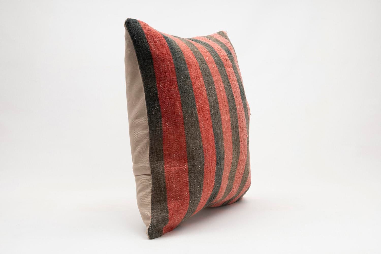 20x20 inches (50x50 cm) Kilim Pillow | KILIM WHOLESALE - Vintage Handmade Pillows - Vintage Handmade Kilim Rugs - It is 100% wool. Artistic and historical rugs. Old handwoven rugs. - Online hand woven rugs and kilim cushions sales. Shipping to a