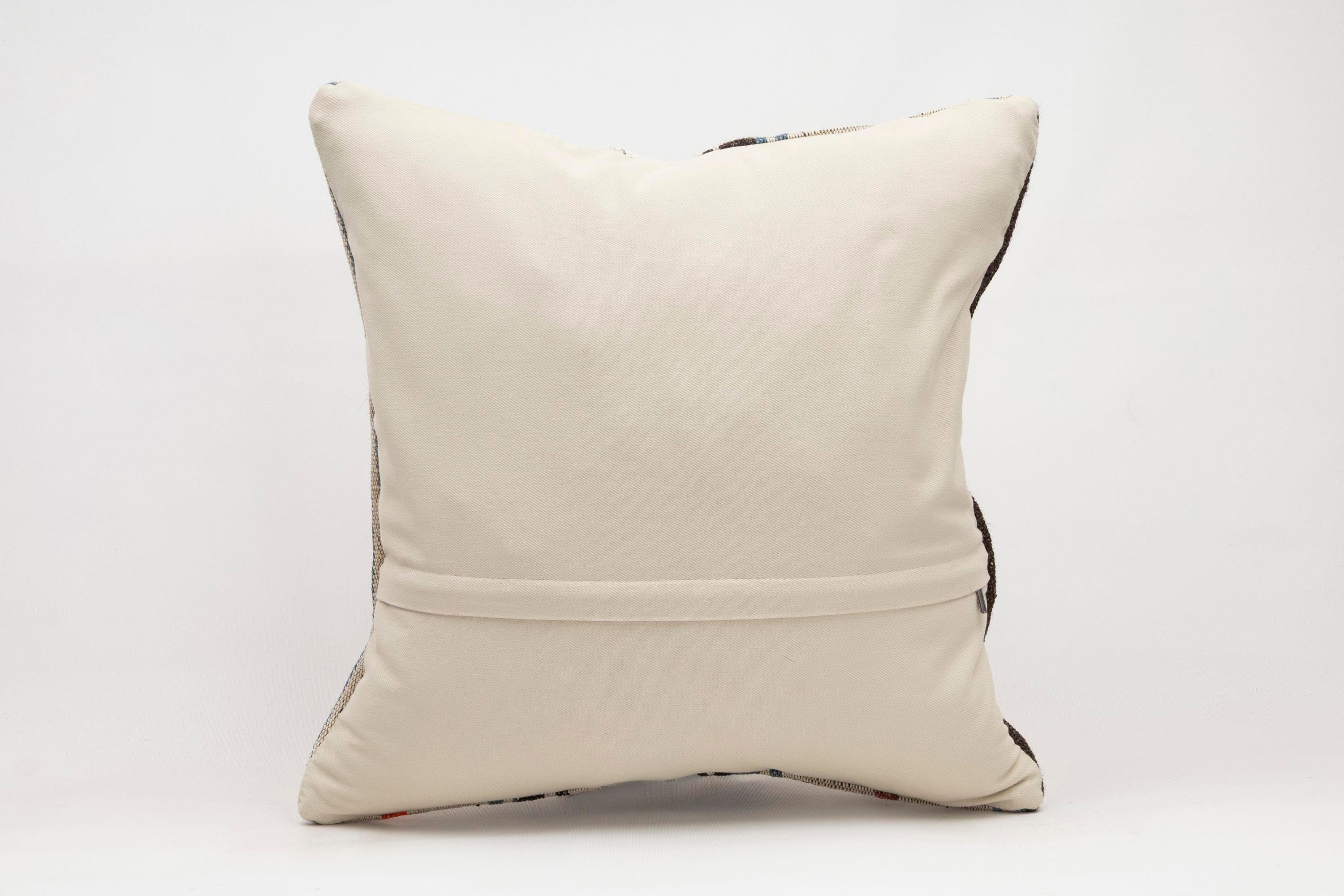 20x20 inches (50x50 cm) Kilim Pillow | KILIM WHOLESALE - Vintage Handmade Pillows - Vintage Handmade Kilim Rugs - It is 100% wool. Artistic and historical rugs. Old handwoven rugs. - Online hand woven rugs and kilim cushions sales. Shipping to a