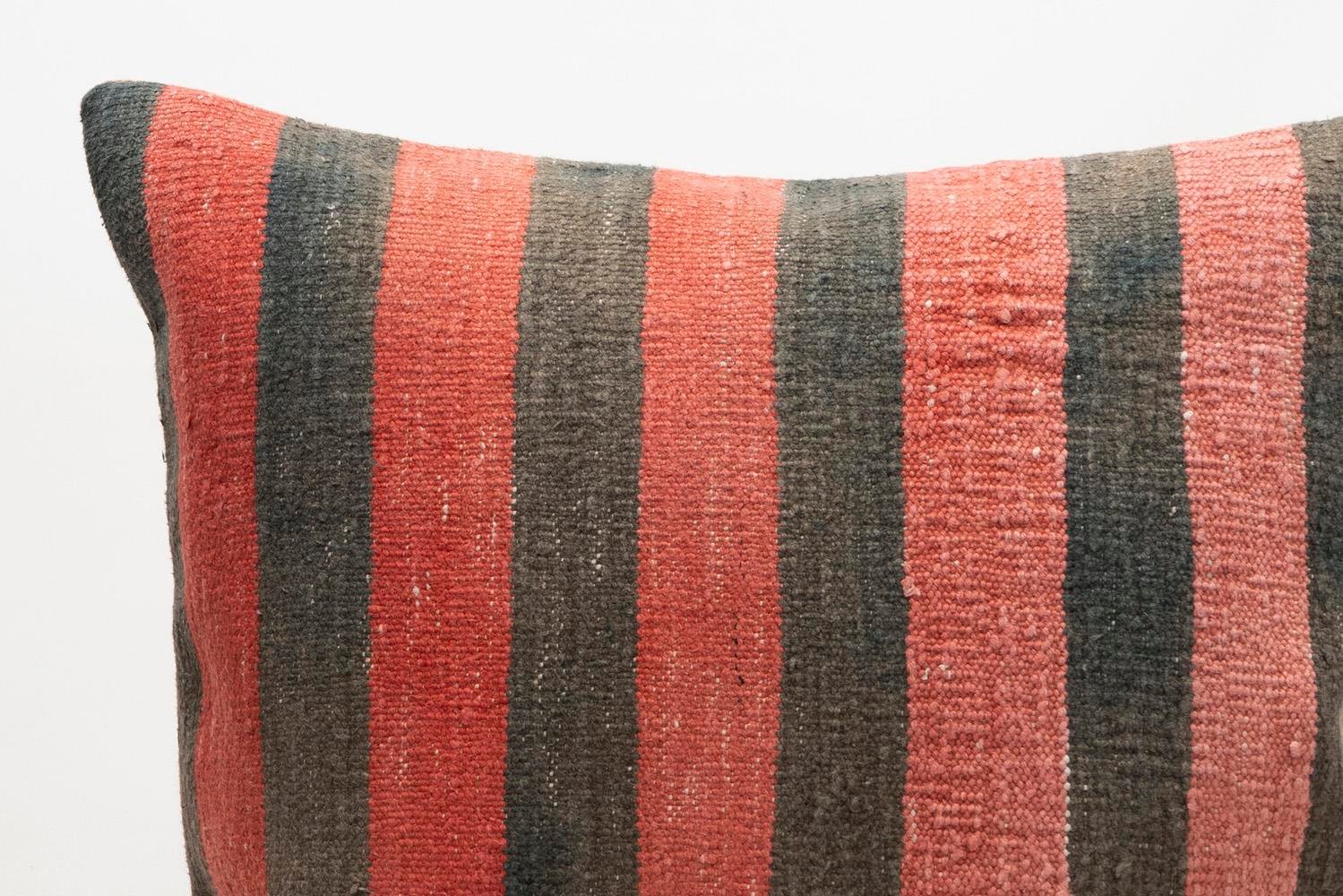 20x20 inches (50x50 cm) Kilim Pillow | KILIM WHOLESALE - Vintage Handmade Pillows - Vintage Handmade Kilim Rugs - It is 100% wool. Artistic and historical rugs. Old handwoven rugs. - Online hand woven rugs and kilim cushions sales. Shipping to a