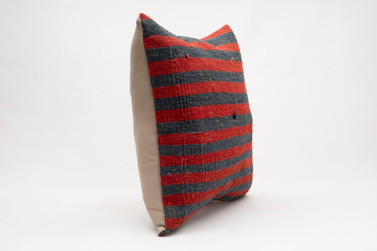 20x20 inches (50x50 cm) Kilim Pillow | KILIM WHOLESALE - Vintage Handmade Pillows - Vintage Handmade Kilim Rugs - It is 100% wool. Artistic and historical rugs. Old handwoven rugs. - Online hand woven rugs and kilim cushions sales. Shipping to a