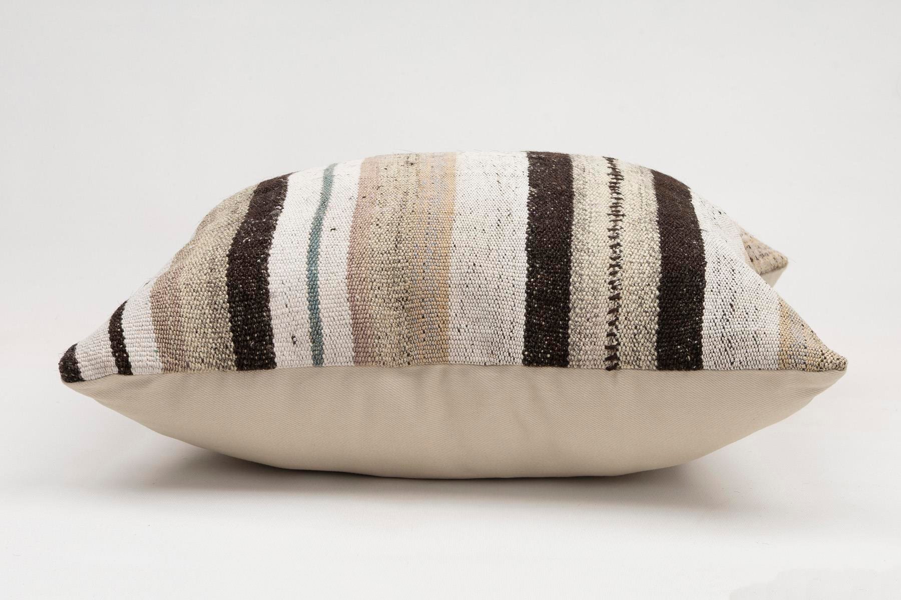 20x20 inches (50x50 cm) Kilim Pillow | KILIM WHOLESALE - Vintage Handmade Pillows - Vintage Handmade Kilim Rugs - It is 100% wool. Artistic and historical rugs. Old handwoven rugs. - Online hand woven rugs and kilim cushions sales. Shipping to a