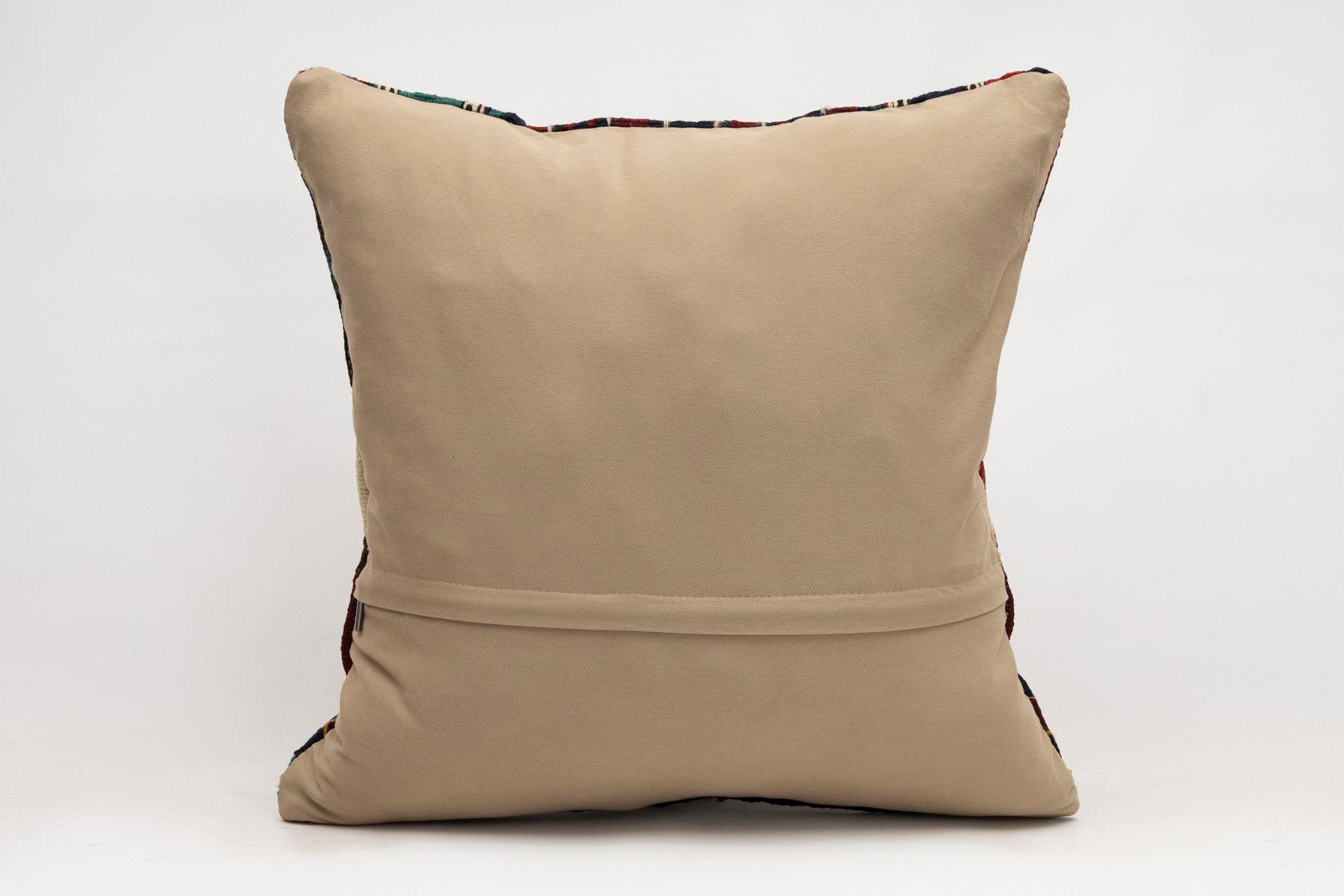 20x20 inches (50x50 cm) Kilim Pillow | KILIM WHOLESALE - Vintage Handmade Pillows - Vintage Handmade Kilim Rugs - It is 100% wool. Artistic and historical rugs. Old handwoven rugs. - Online hand woven rugs and kilim cushions sales. Shipping to a