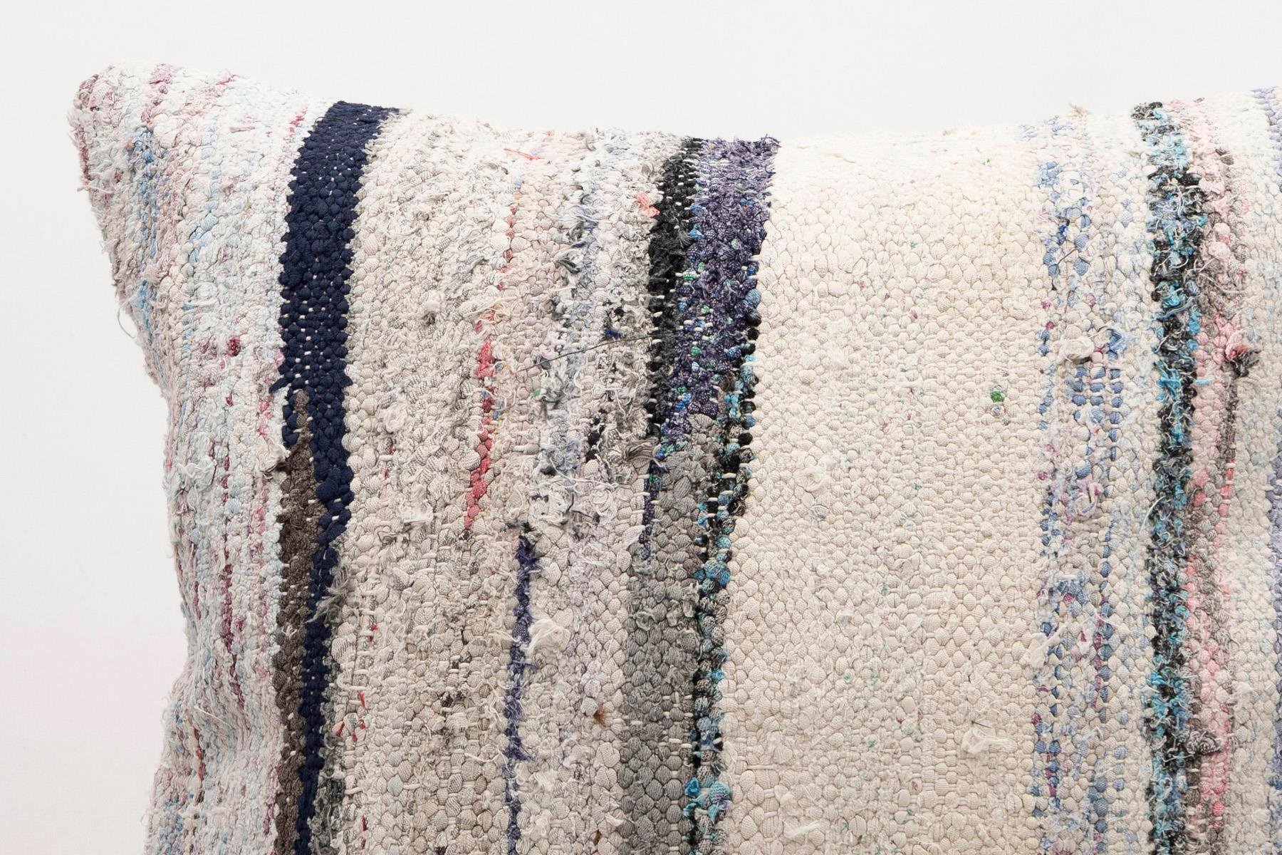 20x20 inches (50x50 cm) Kilim Pillow | KILIM WHOLESALE - Vintage Handmade Pillows - Vintage Handmade Kilim Rugs - It is 100% wool. Artistic and historical rugs. Old handwoven rugs. - Online hand woven rugs and kilim cushions sales. Shipping to a