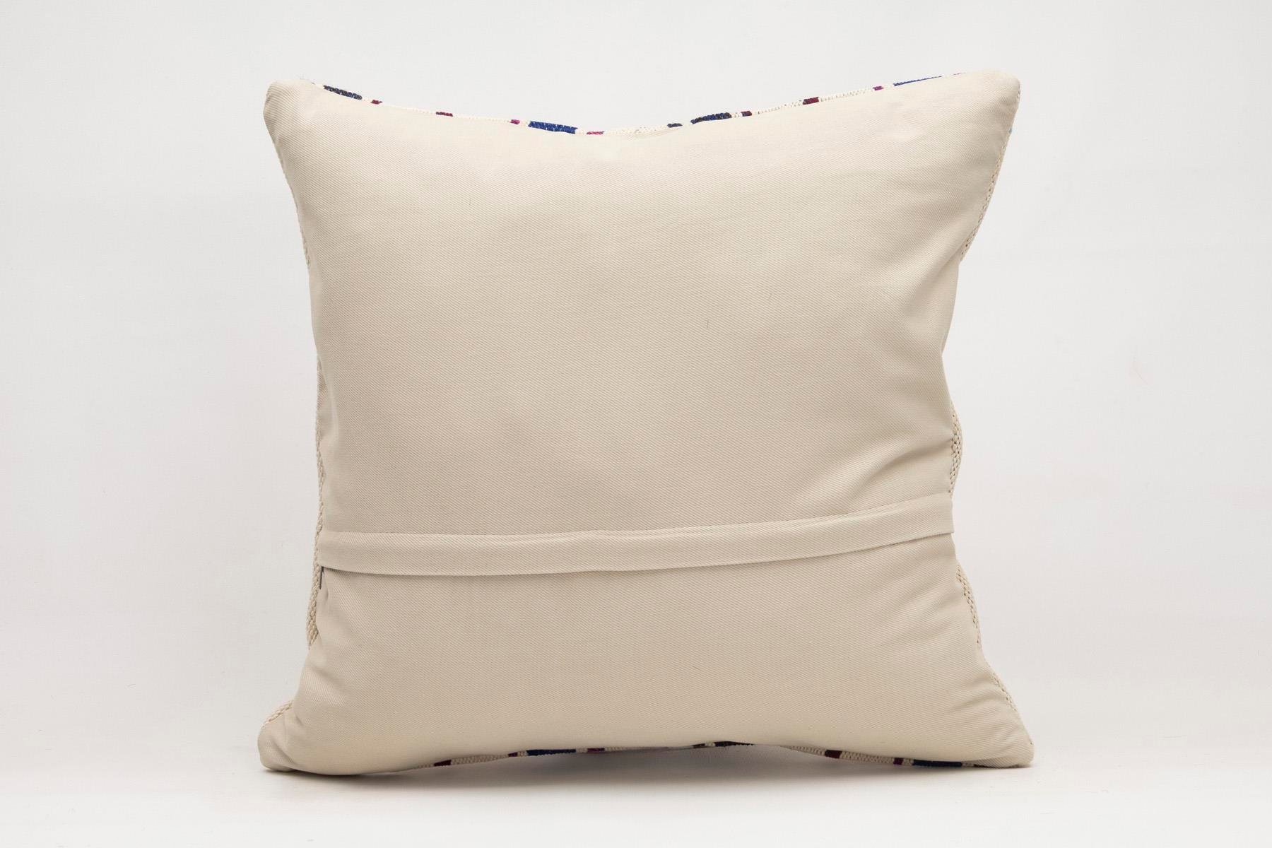 20x20 inches (50x50 cm) Kilim Pillow | KILIM WHOLESALE - Vintage Handmade Pillows - Vintage Handmade Kilim Rugs - It is 100% wool. Artistic and historical rugs. Old handwoven rugs. - Online hand woven rugs and kilim cushions sales. Shipping to a