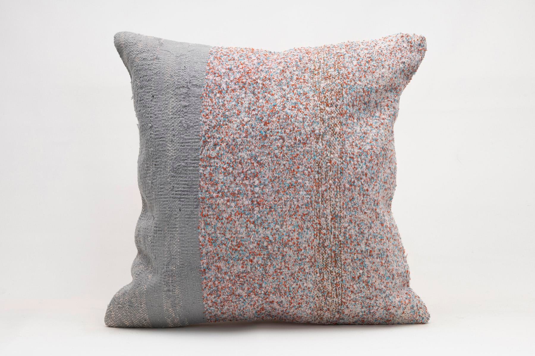 20x20 inches (50x50 cm) Kilim Pillow | KILIM WHOLESALE - Vintage Handmade Pillows - Vintage Handmade Kilim Rugs - It is 100% wool. Artistic and historical rugs. Old handwoven rugs. - Online hand woven rugs and kilim cushions sales. Shipping to a