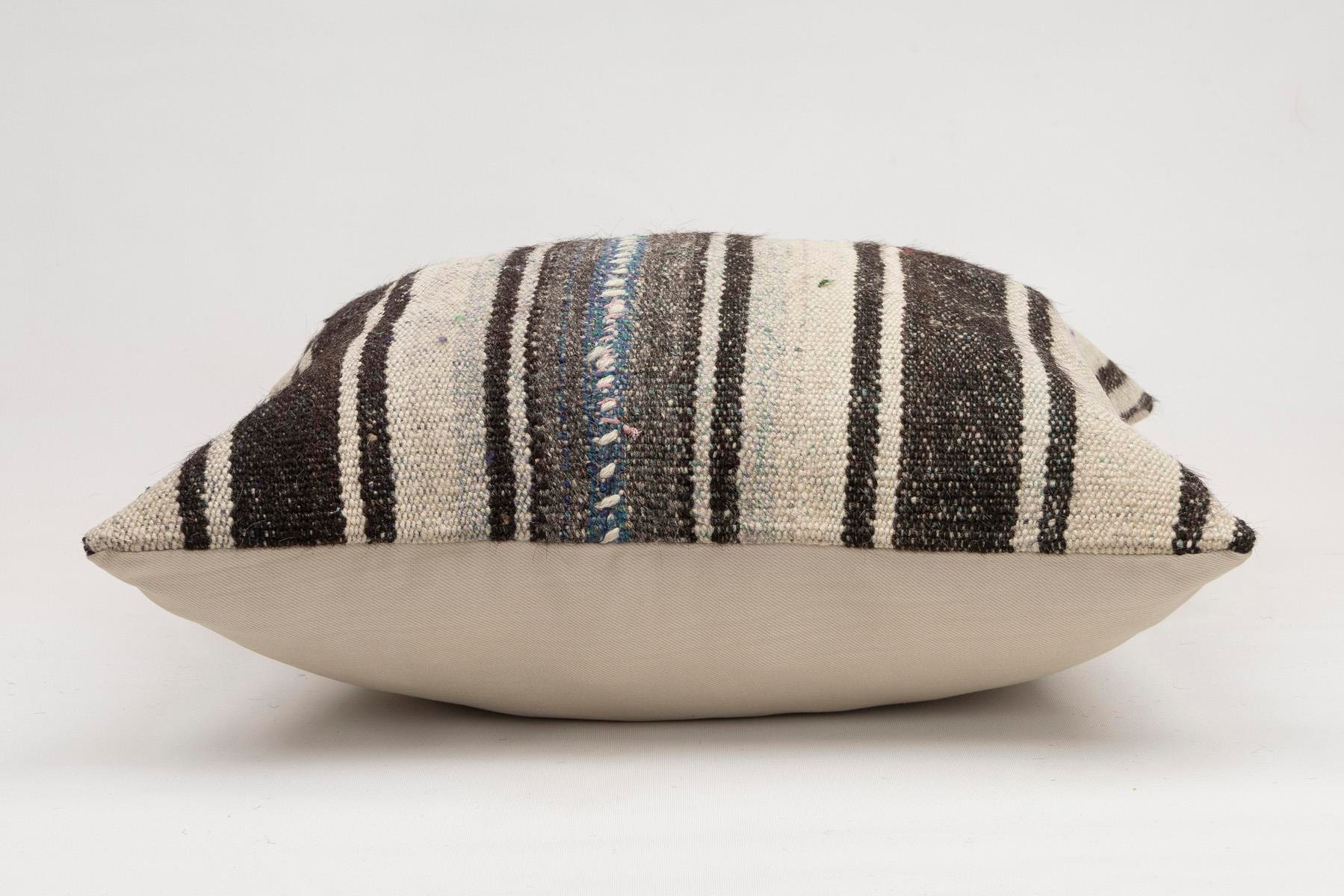 20x20 inches (50x50 cm) Kilim Pillow | KILIM WHOLESALE - Vintage Handmade Pillows - Vintage Handmade Kilim Rugs - It is 100% wool. Artistic and historical rugs. Old handwoven rugs. - Online hand woven rugs and kilim cushions sales. Shipping to a