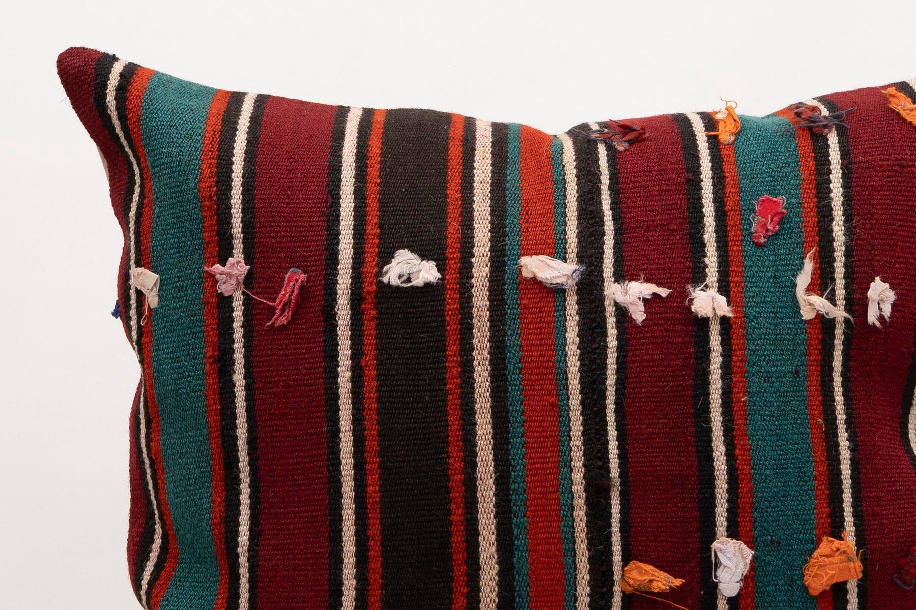20x20 inches (50x50 cm) Kilim Pillow | KILIM WHOLESALE - Vintage Handmade Pillows - Vintage Handmade Kilim Rugs - It is 100% wool. Artistic and historical rugs. Old handwoven rugs. - Online hand woven rugs and kilim cushions sales. Shipping to a