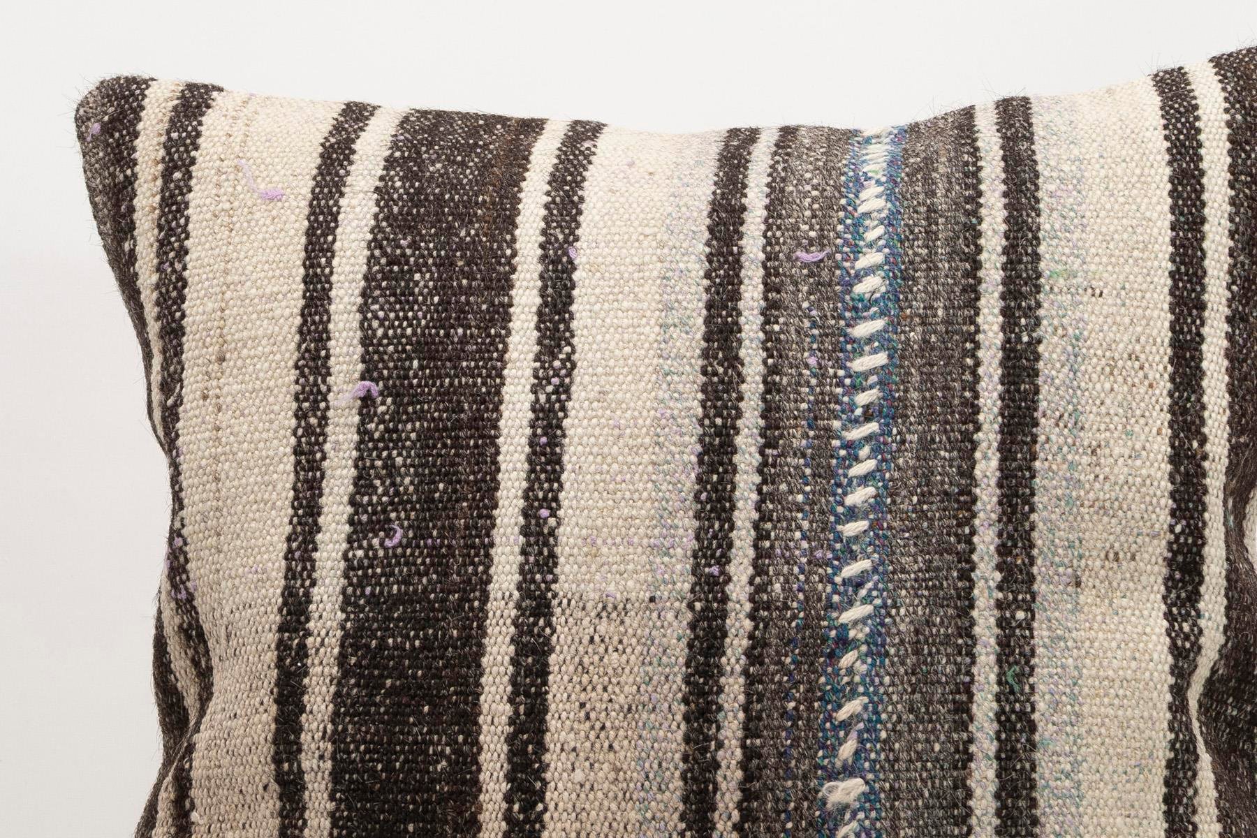 20x20 inches (50x50 cm) Kilim Pillow | KILIM WHOLESALE - Vintage Handmade Pillows - Vintage Handmade Kilim Rugs - It is 100% wool. Artistic and historical rugs. Old handwoven rugs. - Online hand woven rugs and kilim cushions sales. Shipping to a