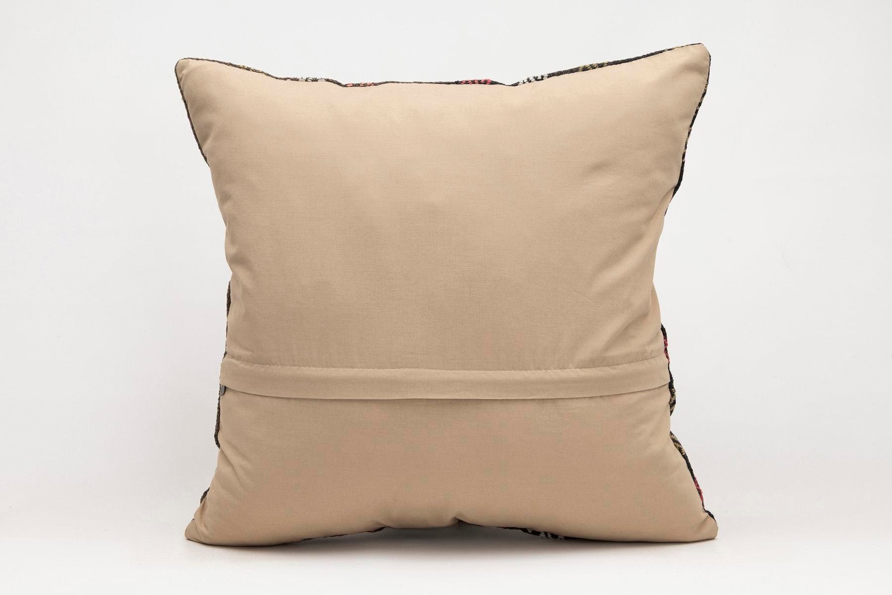 20x20 inches (50x50 cm) Kilim Pillow | KILIM WHOLESALE - Vintage Handmade Pillows - Vintage Handmade Kilim Rugs - It is 100% wool. Artistic and historical rugs. Old handwoven rugs. - Online hand woven rugs and kilim cushions sales. Shipping to a