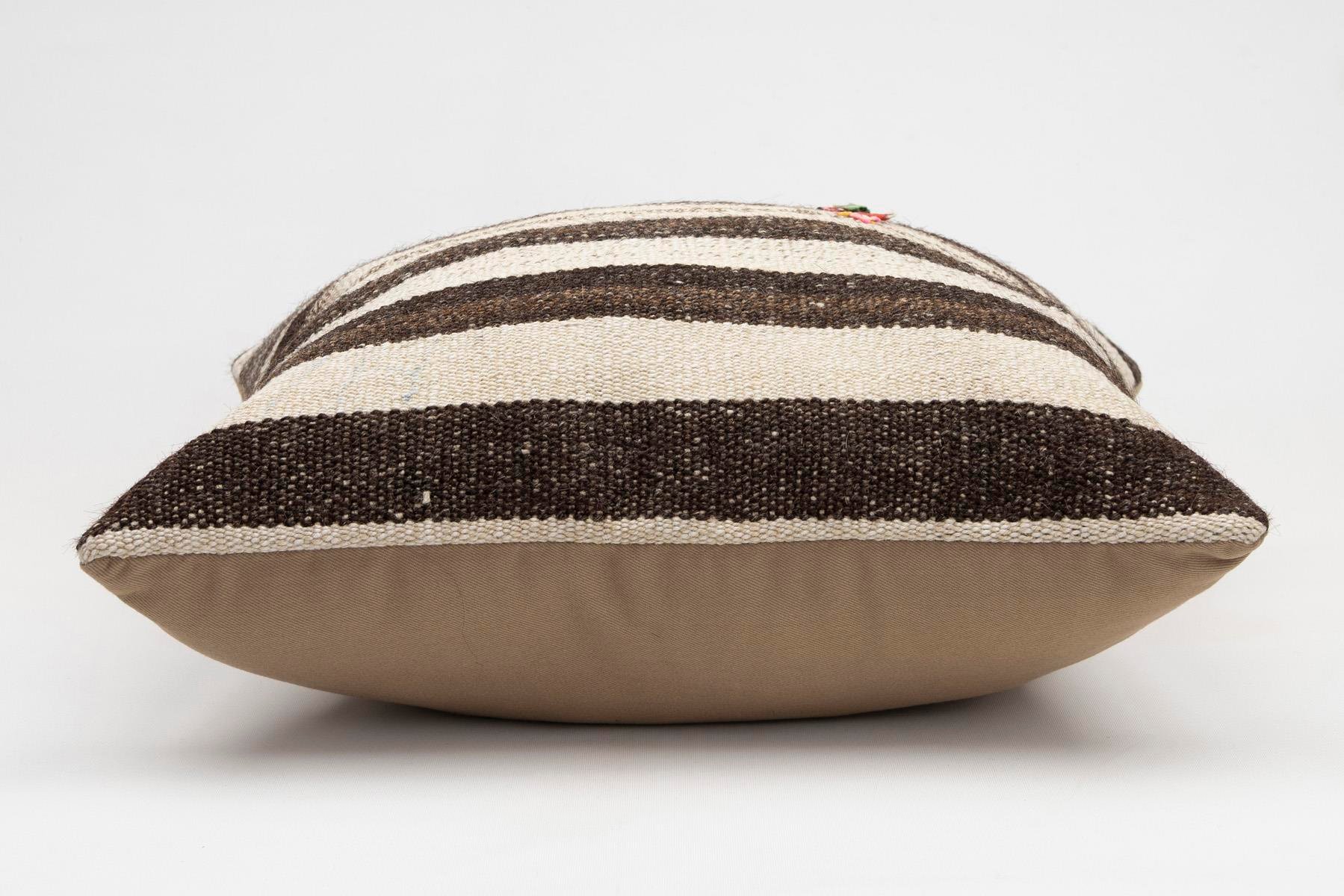 20x20 inches (50x50 cm) Kilim Pillow | KILIM WHOLESALE - Vintage Handmade Pillows - Vintage Handmade Kilim Rugs - It is 100% wool. Artistic and historical rugs. Old handwoven rugs. - Online hand woven rugs and kilim cushions sales. Shipping to a