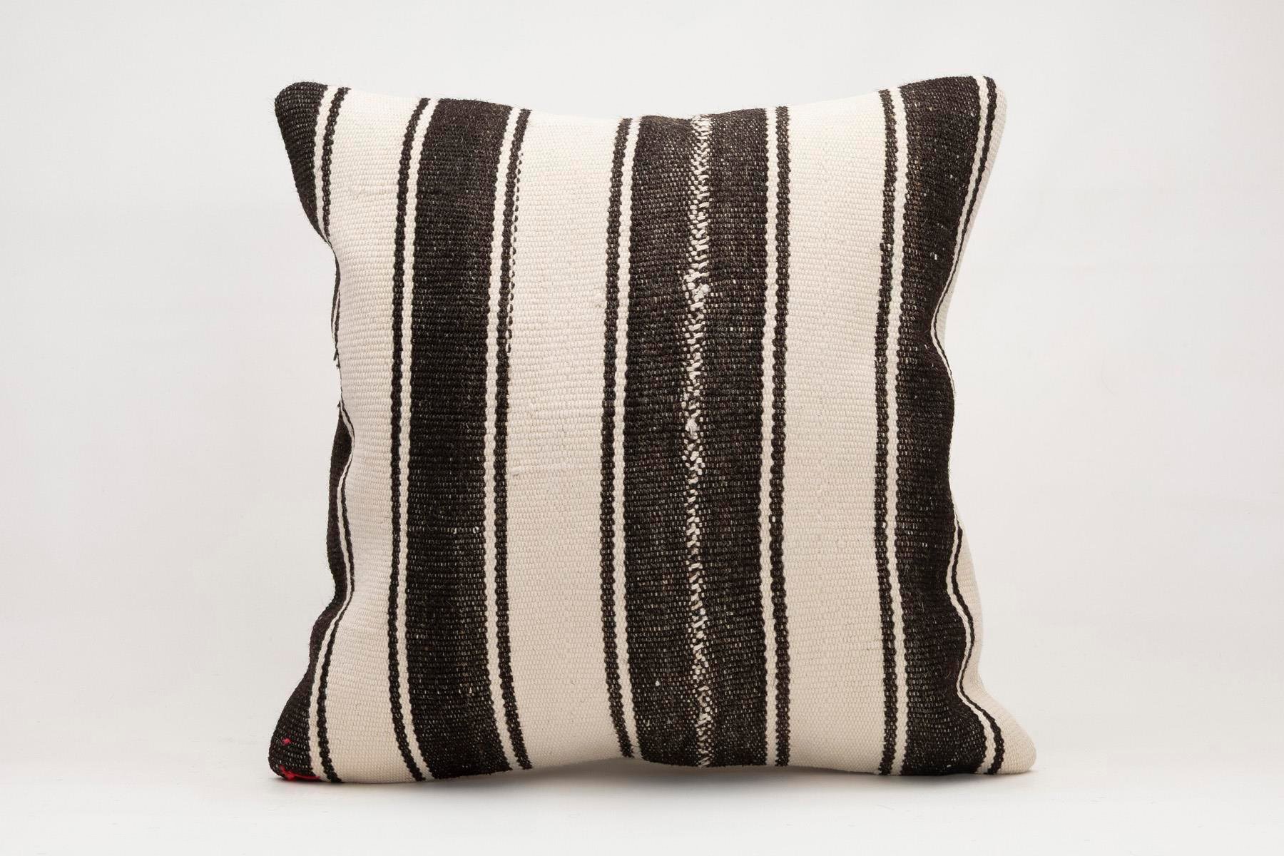 20x20 inches (50x50 cm) Kilim Pillow | KILIM WHOLESALE - Vintage Handmade Pillows - Vintage Handmade Kilim Rugs - It is 100% wool. Artistic and historical rugs. Old handwoven rugs. - Online hand woven rugs and kilim cushions sales. Shipping to a