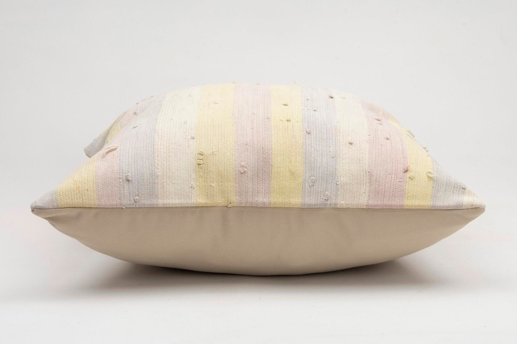 20x20 inches (50x50 cm) Kilim Pillow | KILIM WHOLESALE - Vintage Handmade Pillows - Vintage Handmade Kilim Rugs - It is 100% wool. Artistic and historical rugs. Old handwoven rugs. - Online hand woven rugs and kilim cushions sales. Shipping to a