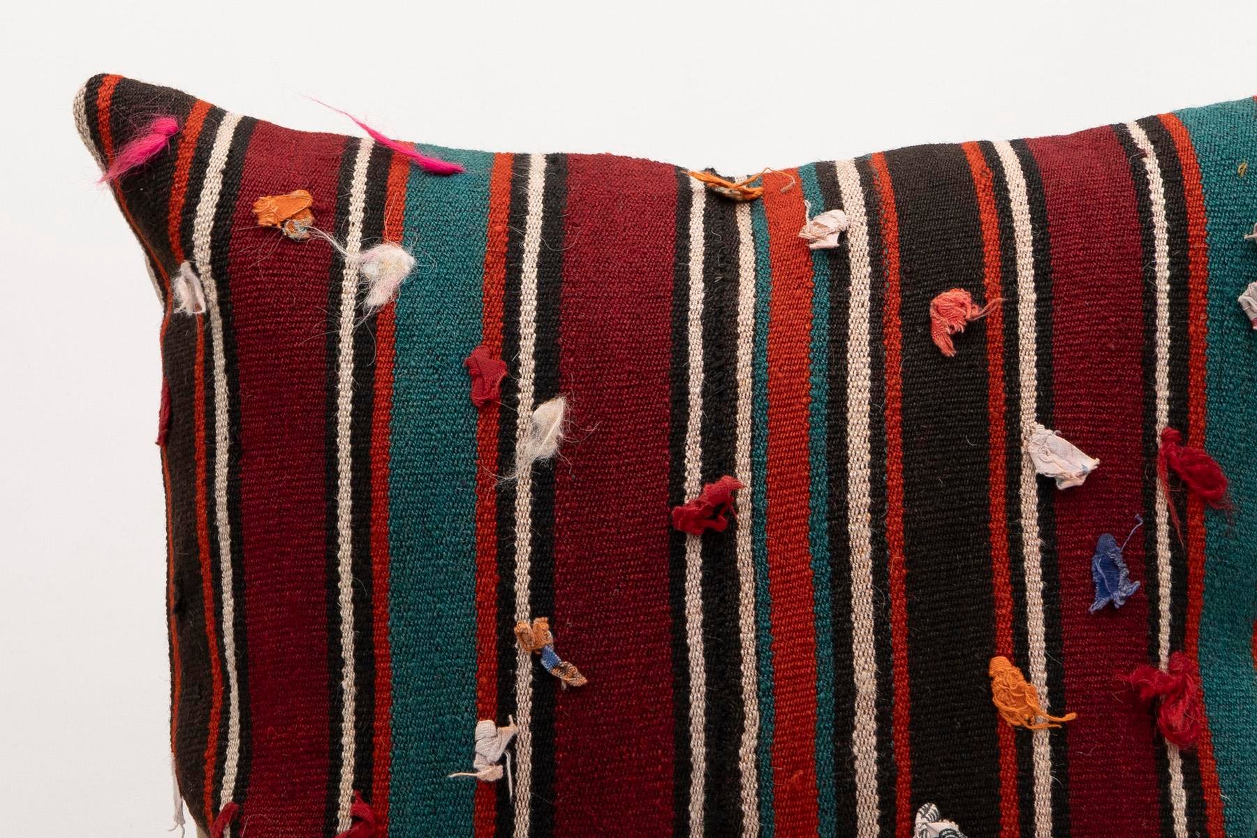 20x20 inches (50x50 cm) Kilim Pillow | KILIM WHOLESALE - Vintage Handmade Pillows - Vintage Handmade Kilim Rugs - It is 100% wool. Artistic and historical rugs. Old handwoven rugs. - Online hand woven rugs and kilim cushions sales. Shipping to a