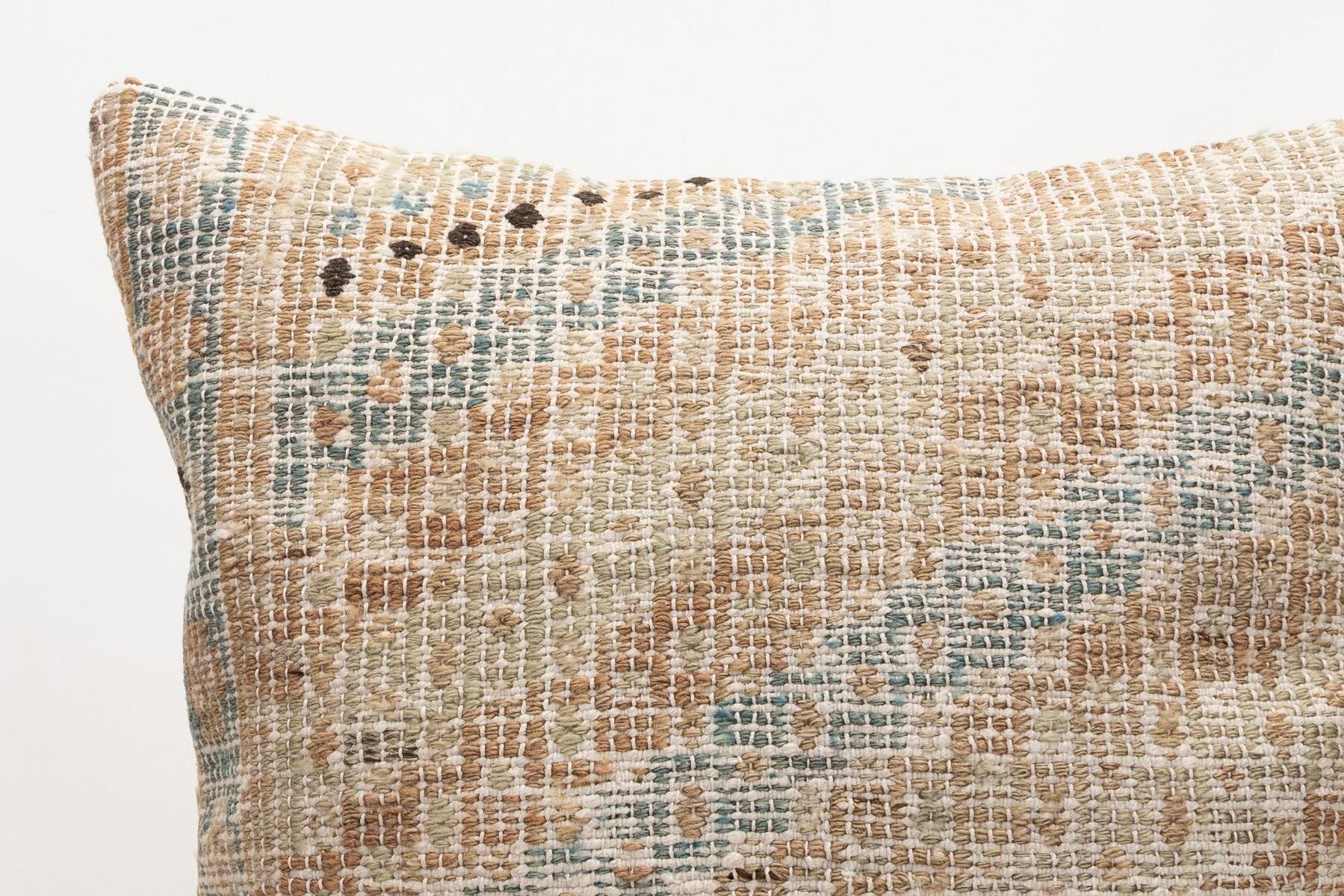 20x20 inches (50x50 cm) Kilim Pillow | KILIM WHOLESALE - Vintage Handmade Pillows - Vintage Handmade Kilim Rugs - It is 100% wool. Artistic and historical rugs. Old handwoven rugs. - Online hand woven rugs and kilim cushions sales. Shipping to a