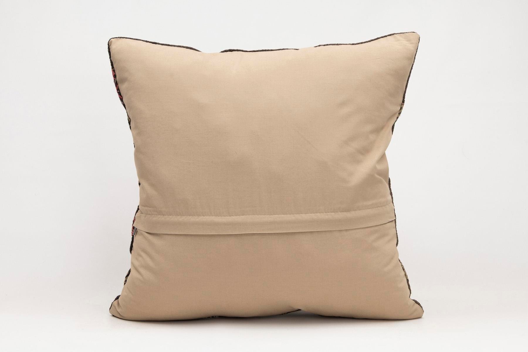 20x20 inches (50x50 cm) Kilim Pillow | KILIM WHOLESALE - Vintage Handmade Pillows - Vintage Handmade Kilim Rugs - It is 100% wool. Artistic and historical rugs. Old handwoven rugs. - Online hand woven rugs and kilim cushions sales. Shipping to a