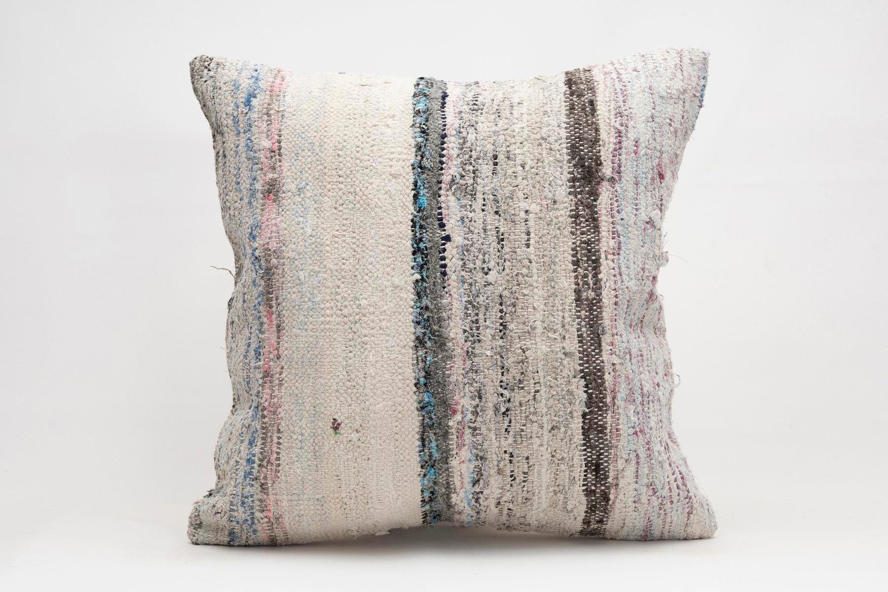 20x20 inches (50x50 cm) Kilim Pillow | KILIM WHOLESALE - Vintage Handmade Pillows - Vintage Handmade Kilim Rugs - It is 100% wool. Artistic and historical rugs. Old handwoven rugs. - Online hand woven rugs and kilim cushions sales. Shipping to a