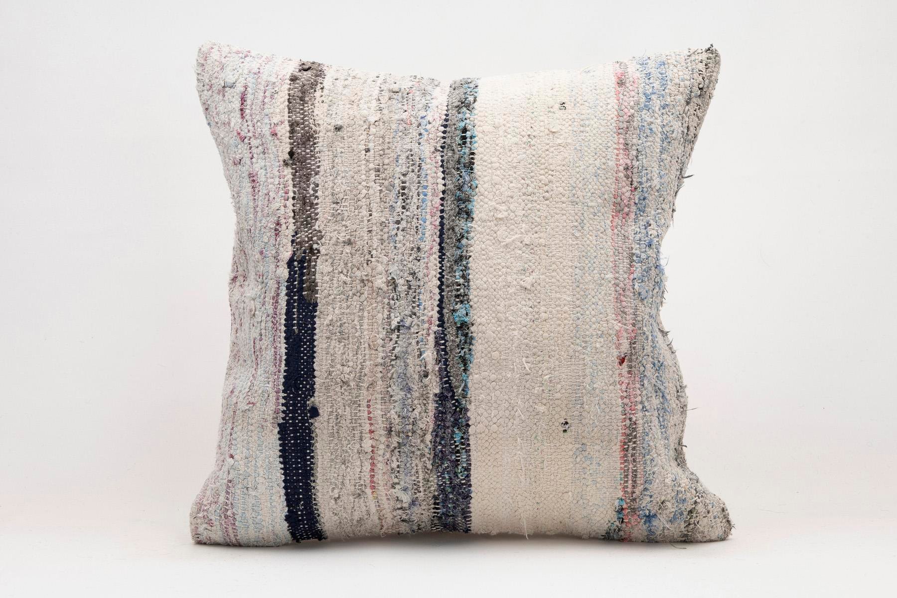 20x20 inches (50x50 cm) Kilim Pillow | KILIM WHOLESALE - Vintage Handmade Pillows - Vintage Handmade Kilim Rugs - It is 100% wool. Artistic and historical rugs. Old handwoven rugs. - Online hand woven rugs and kilim cushions sales. Shipping to a