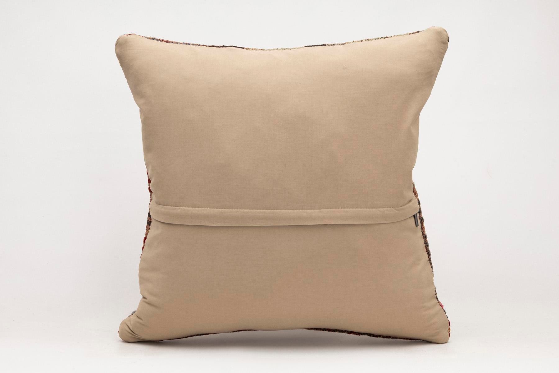 20x20 inches (50x50 cm) Kilim Pillow | KILIM WHOLESALE - Vintage Handmade Pillows - Vintage Handmade Kilim Rugs - It is 100% wool. Artistic and historical rugs. Old handwoven rugs. - Online hand woven rugs and kilim cushions sales. Shipping to a