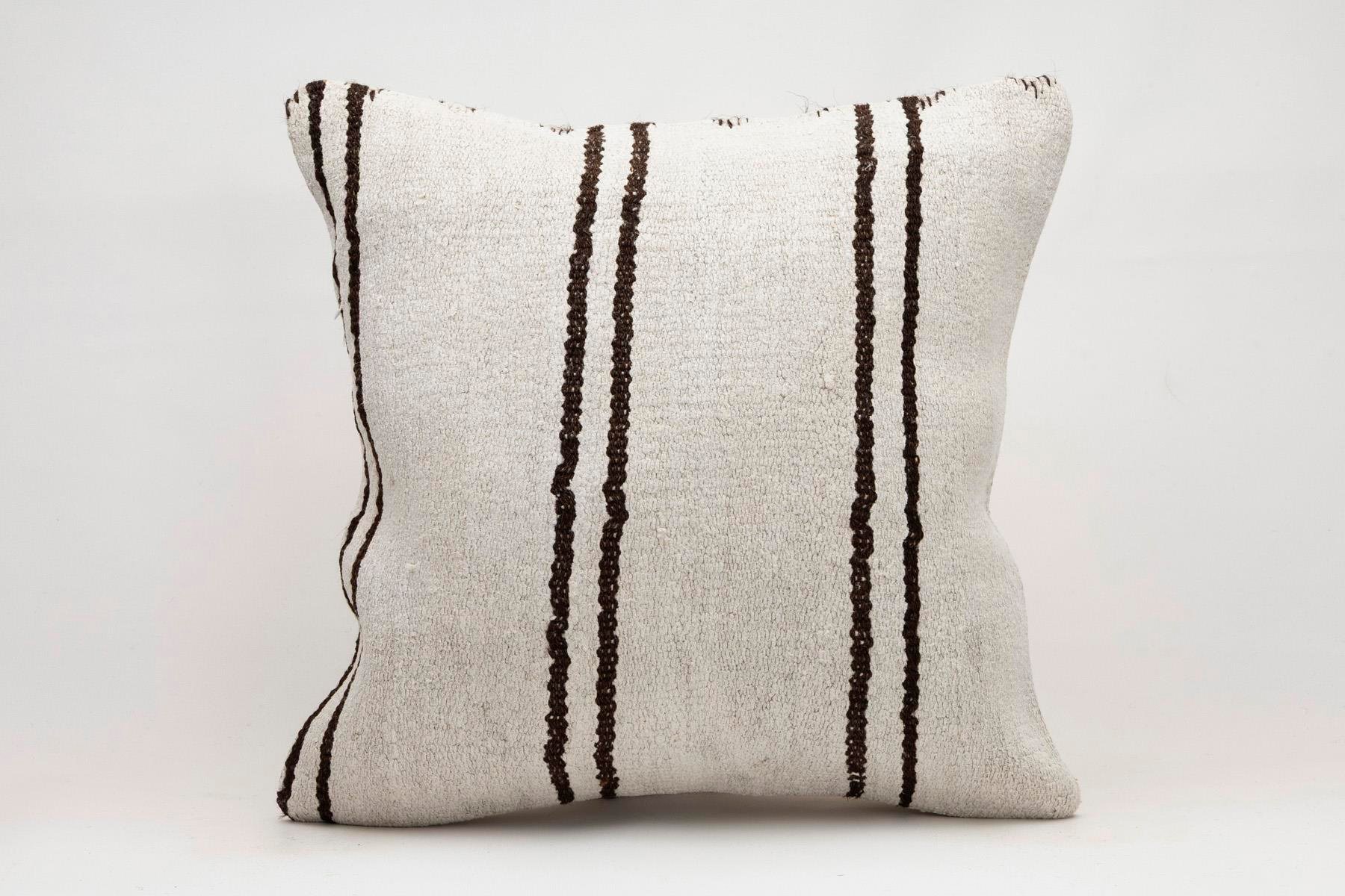 20x20 inches (50x50 cm) Kilim Pillow | KILIM WHOLESALE - Vintage Handmade Pillows - Vintage Handmade Kilim Rugs - It is 100% wool. Artistic and historical rugs. Old handwoven rugs. - Online hand woven rugs and kilim cushions sales. Shipping to a