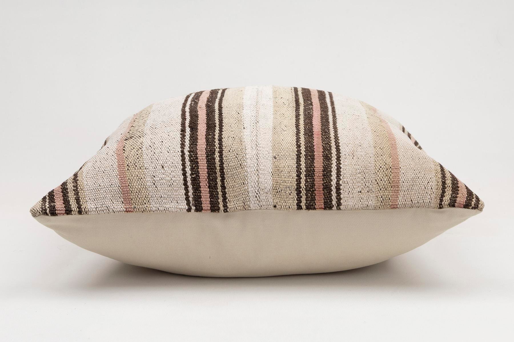 20x20 inches (50x50 cm) Kilim Pillow | KILIM WHOLESALE - Vintage Handmade Pillows - Vintage Handmade Kilim Rugs - It is 100% wool. Artistic and historical rugs. Old handwoven rugs. - Online hand woven rugs and kilim cushions sales. Shipping to a