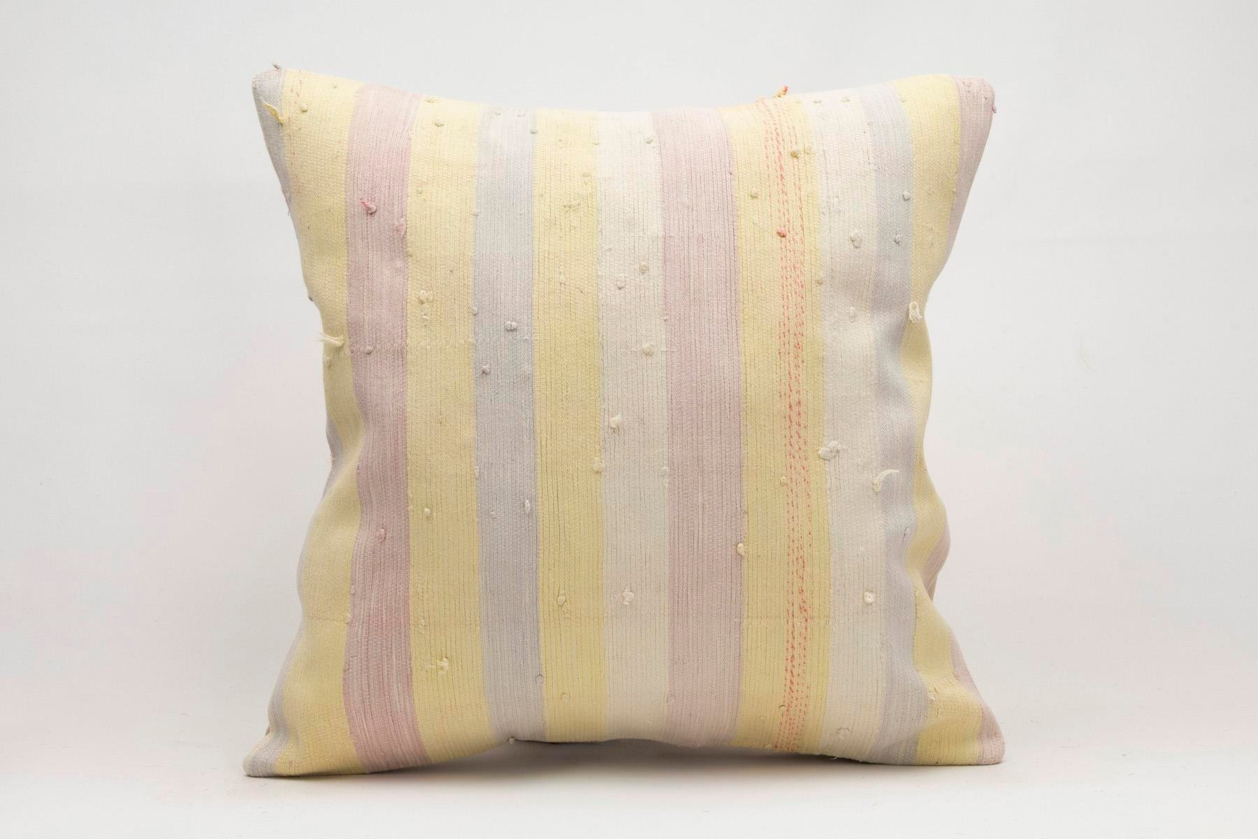 20x20 inches (50x50 cm) Kilim Pillow | KILIM WHOLESALE - Vintage Handmade Pillows - Vintage Handmade Kilim Rugs - It is 100% wool. Artistic and historical rugs. Old handwoven rugs. - Online hand woven rugs and kilim cushions sales. Shipping to a