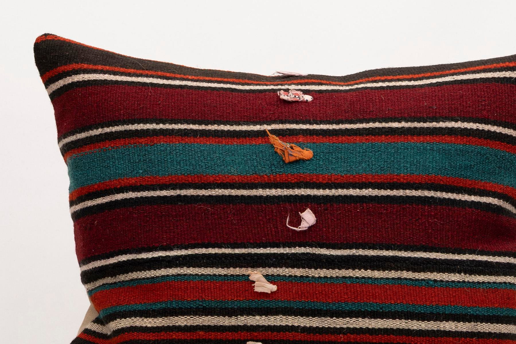 20x20 inches (50x50 cm) Kilim Pillow | KILIM WHOLESALE - Vintage Handmade Pillows - Vintage Handmade Kilim Rugs - It is 100% wool. Artistic and historical rugs. Old handwoven rugs. - Online hand woven rugs and kilim cushions sales. Shipping to a