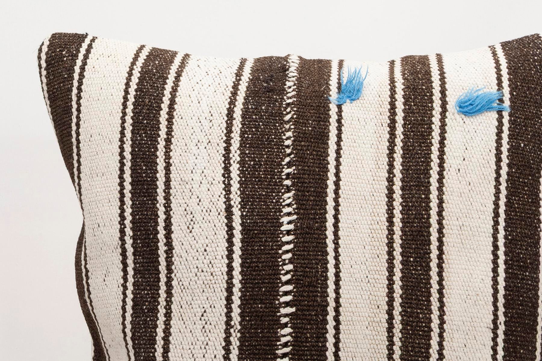 20x20 inches (50x50 cm) Kilim Pillow | KILIM WHOLESALE - Vintage Handmade Pillows - Vintage Handmade Kilim Rugs - It is 100% wool. Artistic and historical rugs. Old handwoven rugs. - Online hand woven rugs and kilim cushions sales. Shipping to a