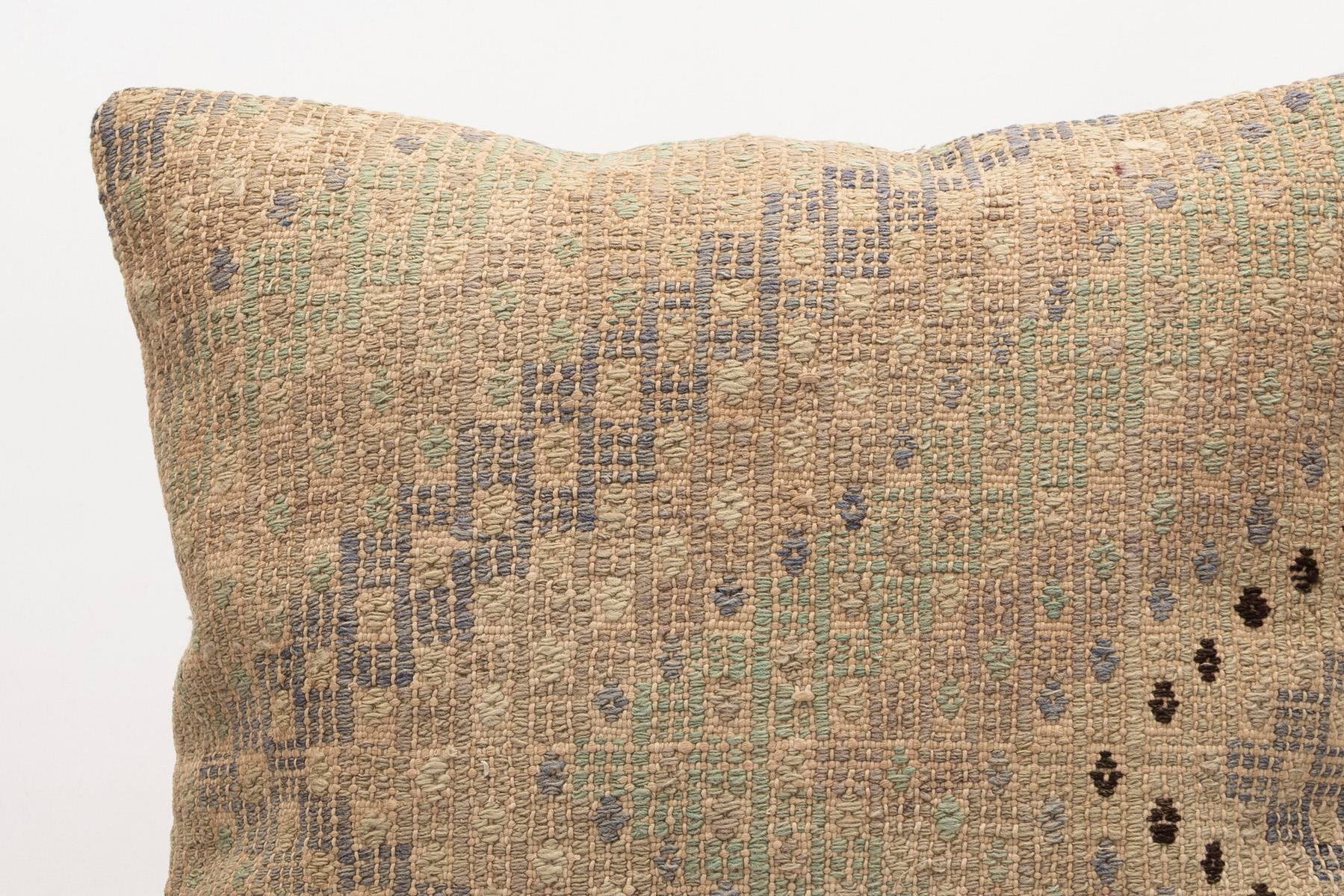 20x20 inches (50x50 cm) Kilim Pillow | KILIM WHOLESALE - Vintage Handmade Pillows - Vintage Handmade Kilim Rugs - It is 100% wool. Artistic and historical rugs. Old handwoven rugs. - Online hand woven rugs and kilim cushions sales. Shipping to a