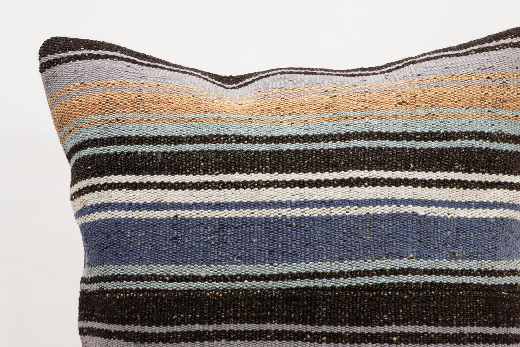 20x20 inches (50x50 cm) Kilim Pillow | KILIM WHOLESALE - Vintage Handmade Pillows - Vintage Handmade Kilim Rugs - It is 100% wool. Artistic and historical rugs. Old handwoven rugs. - Online hand woven rugs and kilim cushions sales. Shipping to a