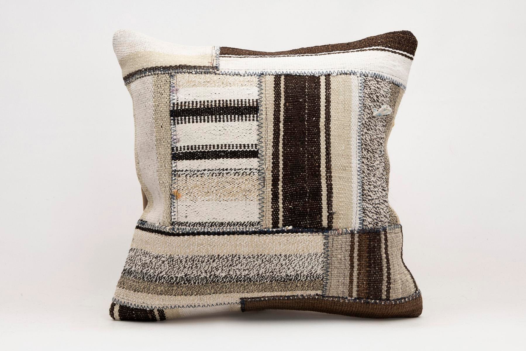 20x20 inches (50x50 cm) Kilim Pillow | KILIM WHOLESALE - Vintage Handmade Pillows - Vintage Handmade Kilim Rugs - It is 100% wool. Artistic and historical rugs. Old handwoven rugs. - Online hand woven rugs and kilim cushions sales. Shipping to a