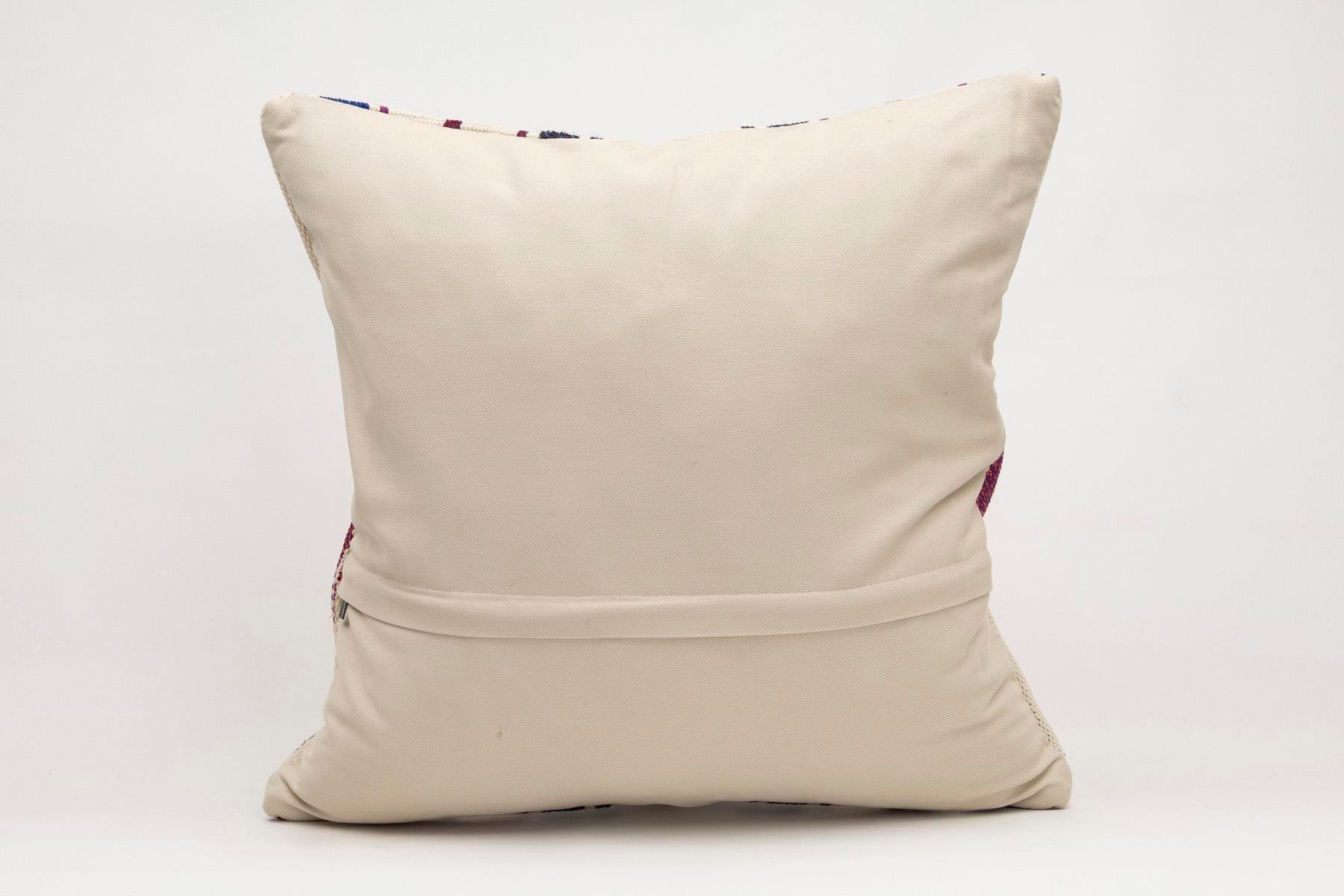 20x20 inches (50x50 cm) Kilim Pillow | KILIM WHOLESALE - Vintage Handmade Pillows - Vintage Handmade Kilim Rugs - It is 100% wool. Artistic and historical rugs. Old handwoven rugs. - Online hand woven rugs and kilim cushions sales. Shipping to a