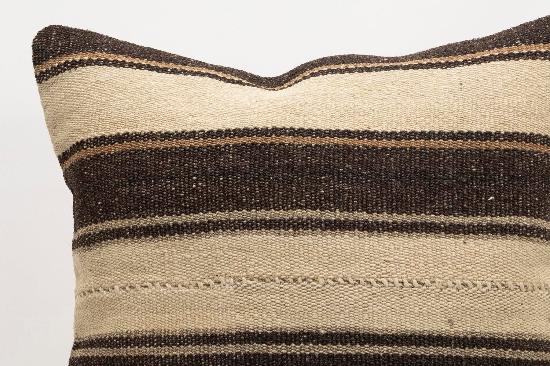 20x20 inches (50x50 cm) Kilim Pillow | KILIM WHOLESALE - Vintage Handmade Pillows - Vintage Handmade Kilim Rugs - It is 100% wool. Artistic and historical rugs. Old handwoven rugs. - Online hand woven rugs and kilim cushions sales. Shipping to a