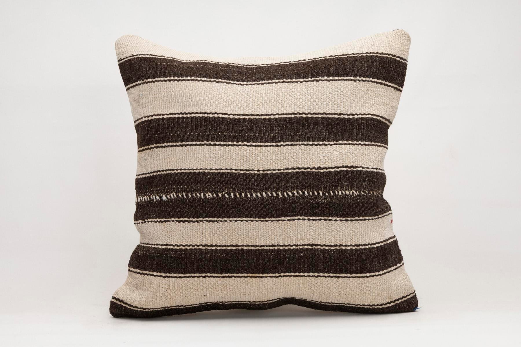 20x20 inches (50x50 cm) Kilim Pillow | KILIM WHOLESALE - Vintage Handmade Pillows - Vintage Handmade Kilim Rugs - It is 100% wool. Artistic and historical rugs. Old handwoven rugs. - Online hand woven rugs and kilim cushions sales. Shipping to a