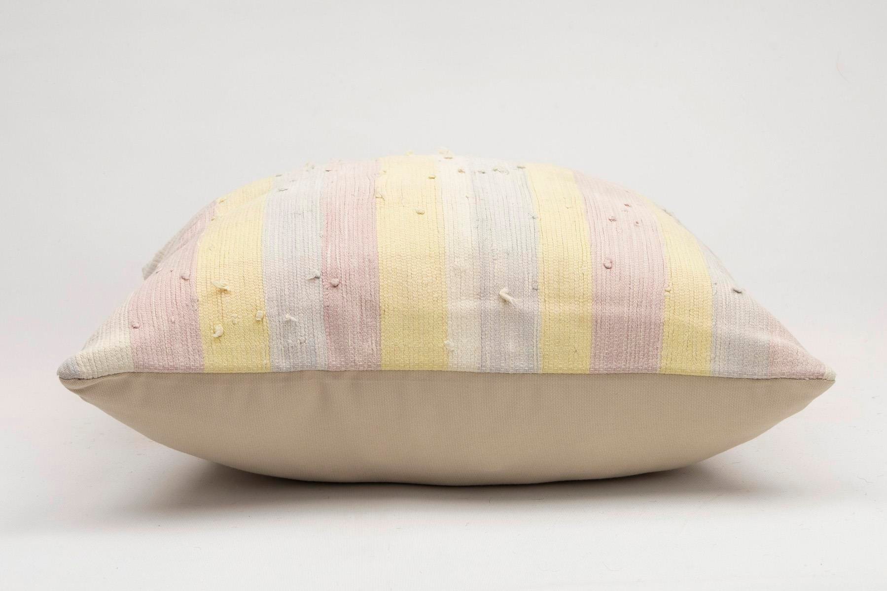 20x20 inches (50x50 cm) Kilim Pillow | KILIM WHOLESALE - Vintage Handmade Pillows - Vintage Handmade Kilim Rugs - It is 100% wool. Artistic and historical rugs. Old handwoven rugs. - Online hand woven rugs and kilim cushions sales. Shipping to a