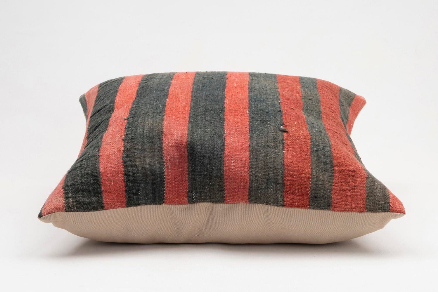 20x20 inches (50x50 cm) Kilim Pillow | KILIM WHOLESALE - Vintage Handmade Pillows - Vintage Handmade Kilim Rugs - It is 100% wool. Artistic and historical rugs. Old handwoven rugs. - Online hand woven rugs and kilim cushions sales. Shipping to a
