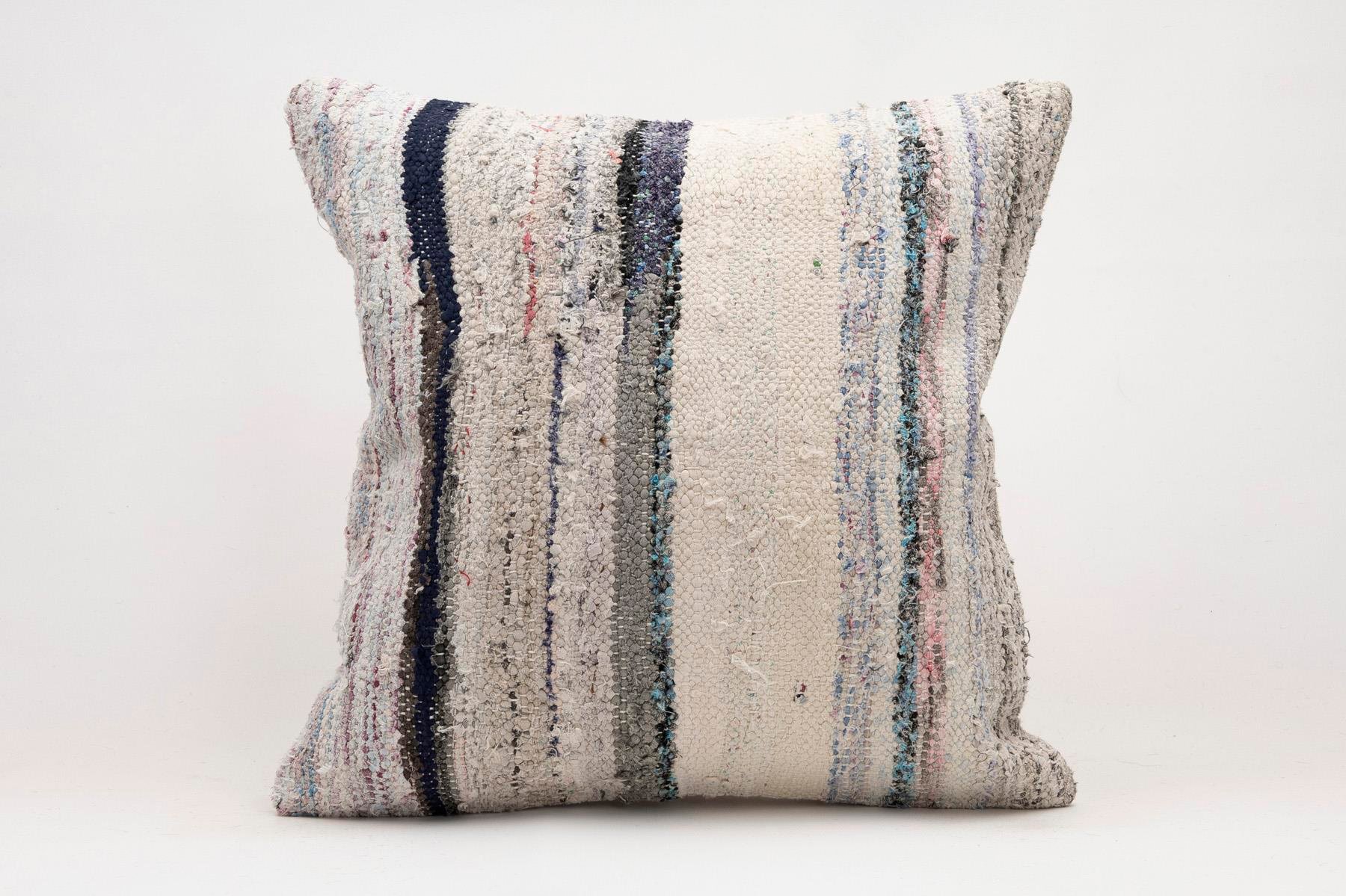 20x20 inches (50x50 cm) Kilim Pillow | KILIM WHOLESALE - Vintage Handmade Pillows - Vintage Handmade Kilim Rugs - It is 100% wool. Artistic and historical rugs. Old handwoven rugs. - Online hand woven rugs and kilim cushions sales. Shipping to a