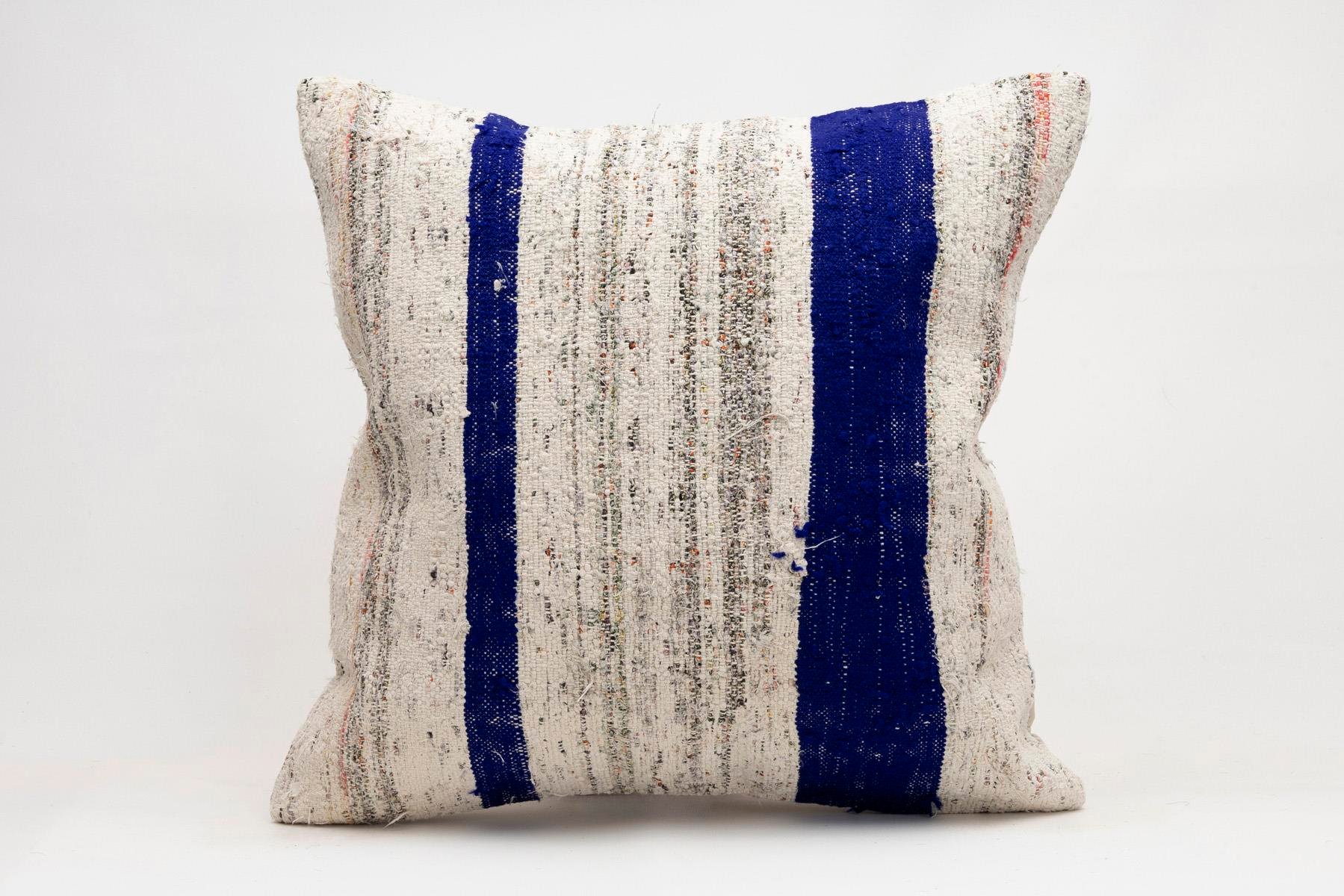 20x20 inches (50x50 cm) Kilim Pillow | KILIM WHOLESALE - Vintage Handmade Pillows - Vintage Handmade Kilim Rugs - It is 100% wool. Artistic and historical rugs. Old handwoven rugs. - Online hand woven rugs and kilim cushions sales. Shipping to a