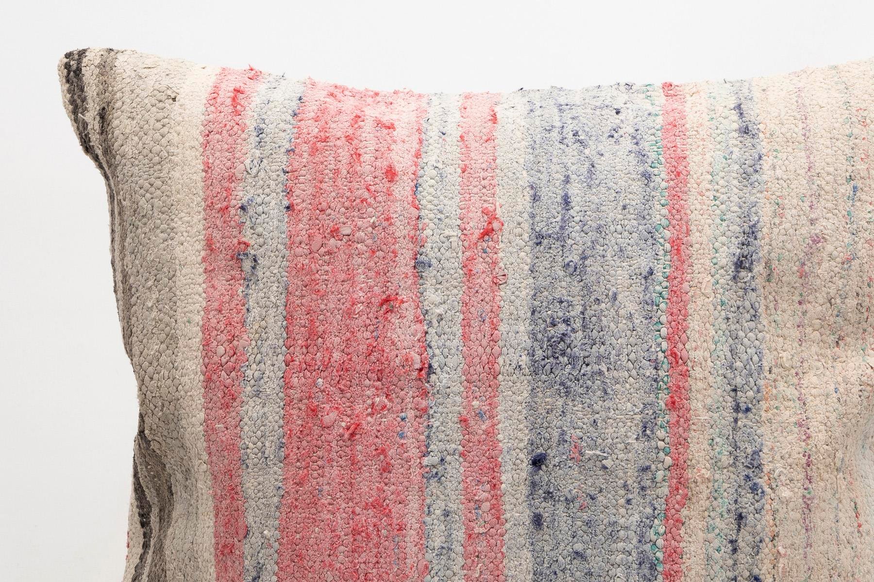 20x20 inches (50x50 cm) Kilim Pillow | KILIM WHOLESALE - Vintage Handmade Pillows - Vintage Handmade Kilim Rugs - It is 100% wool. Artistic and historical rugs. Old handwoven rugs. - Online hand woven rugs and kilim cushions sales. Shipping to a