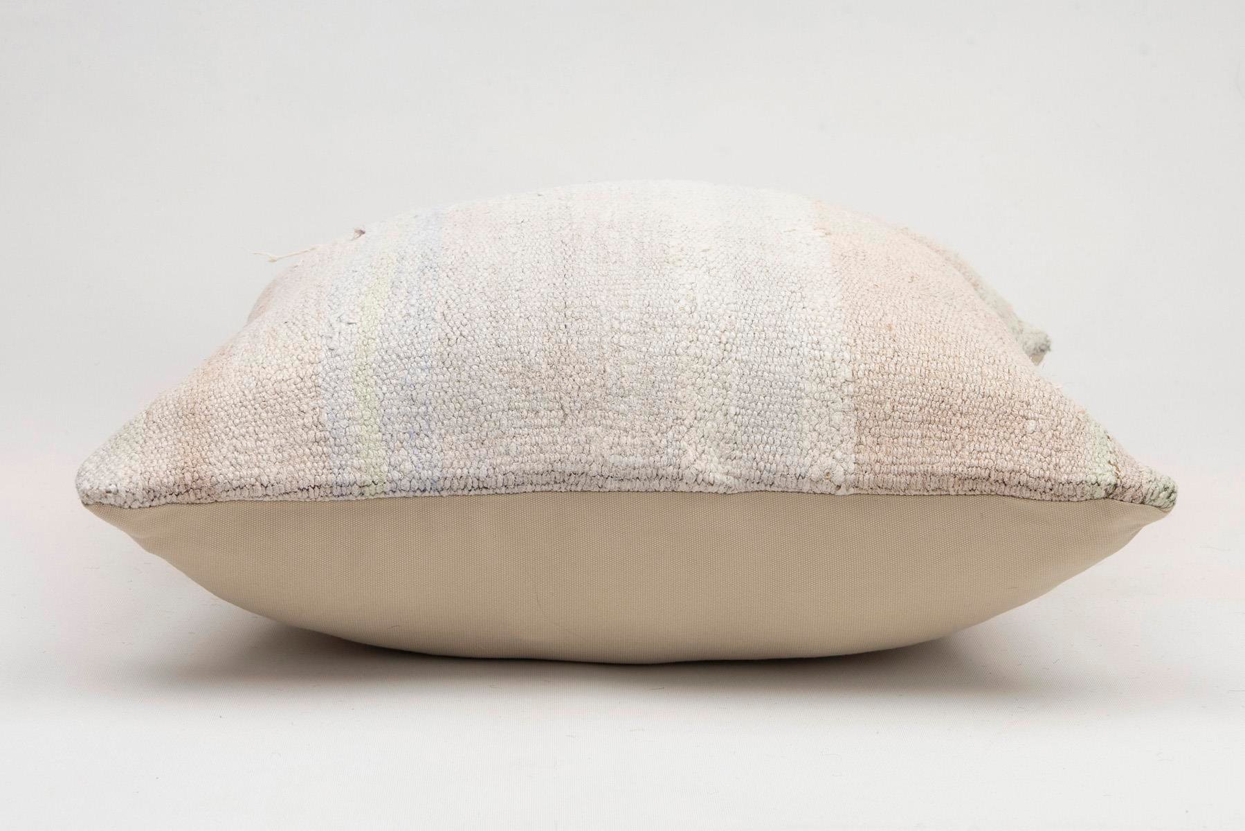 20x20 inches (50x50 cm) Kilim Pillow | KILIM WHOLESALE - Vintage Handmade Pillows - Vintage Handmade Kilim Rugs - It is 100% wool. Artistic and historical rugs. Old handwoven rugs. - Online hand woven rugs and kilim cushions sales. Shipping to a