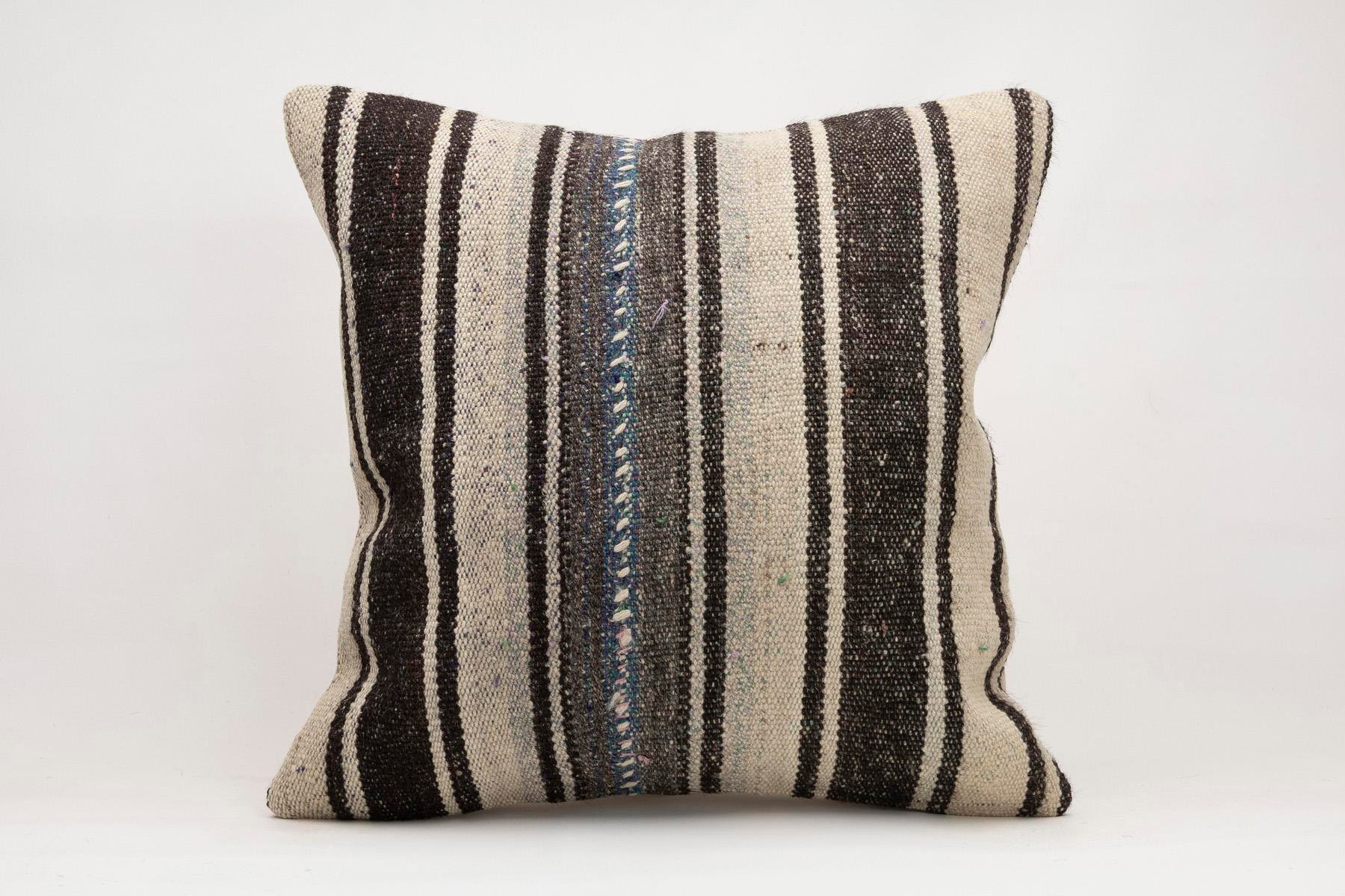 20x20 inches (50x50 cm) Kilim Pillow | KILIM WHOLESALE - Vintage Handmade Pillows - Vintage Handmade Kilim Rugs - It is 100% wool. Artistic and historical rugs. Old handwoven rugs. - Online hand woven rugs and kilim cushions sales. Shipping to a