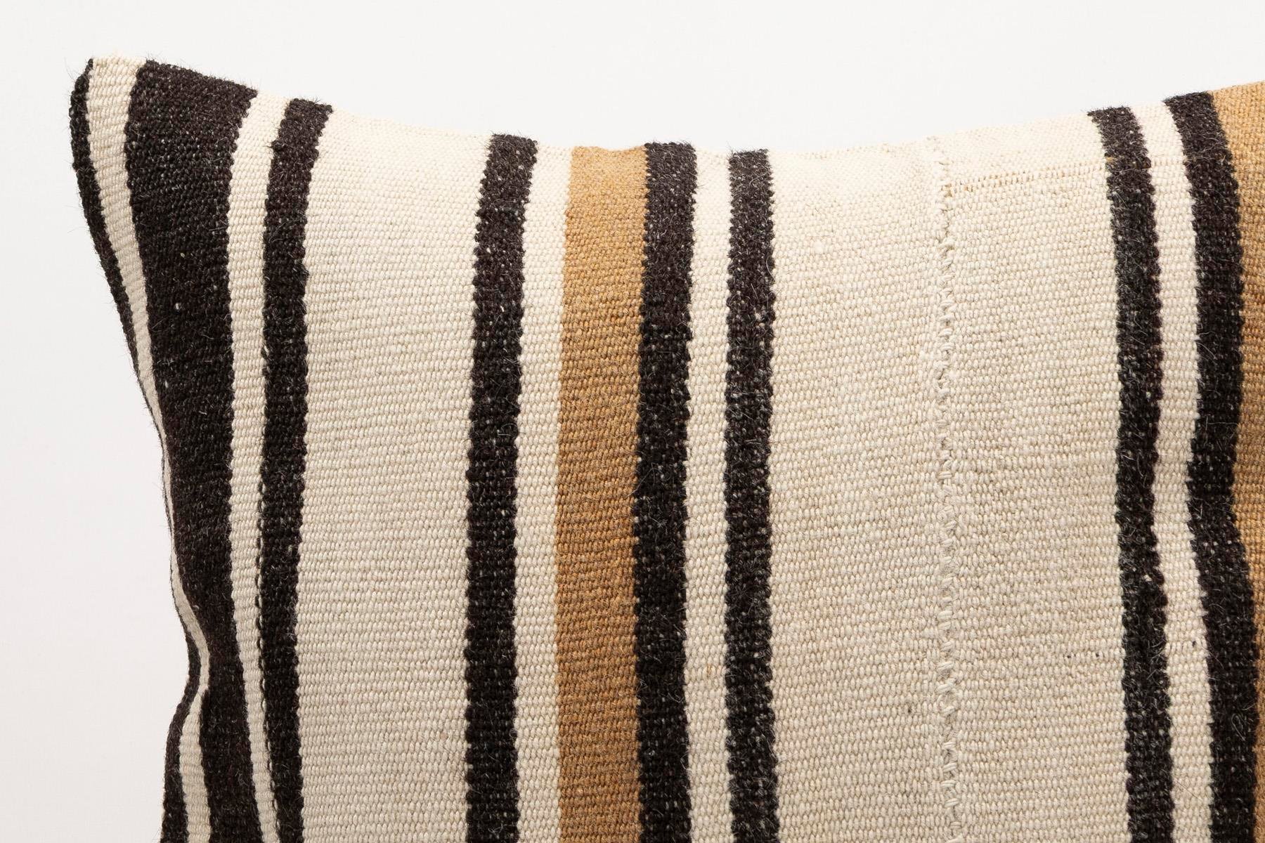 20x20 inches (50x50 cm) Kilim Pillow | KILIM WHOLESALE - Vintage Handmade Pillows - Vintage Handmade Kilim Rugs - It is 100% wool. Artistic and historical rugs. Old handwoven rugs. - Online hand woven rugs and kilim cushions sales. Shipping to a