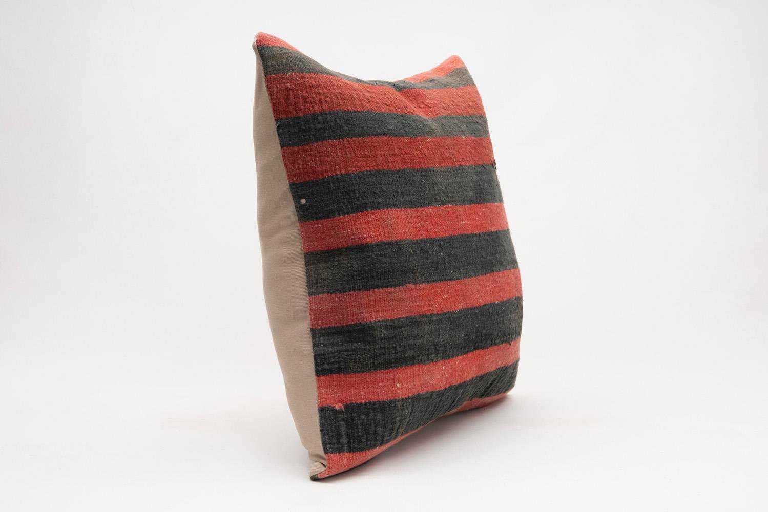 20x20 inches (50x50 cm) Kilim Pillow | KILIM WHOLESALE - Vintage Handmade Pillows - Vintage Handmade Kilim Rugs - It is 100% wool. Artistic and historical rugs. Old handwoven rugs. - Online hand woven rugs and kilim cushions sales. Shipping to a