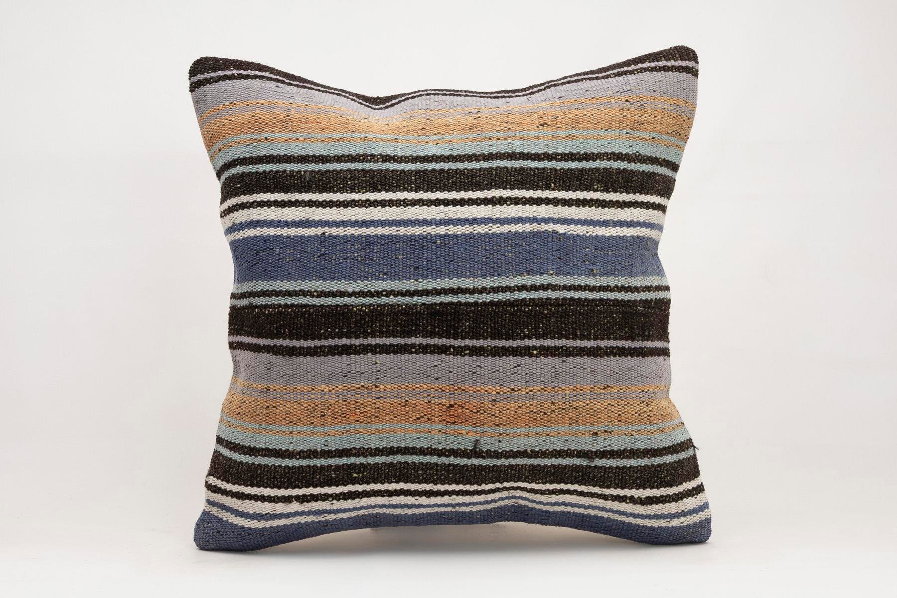 20x20 inches (50x50 cm) Kilim Pillow | KILIM WHOLESALE - Vintage Handmade Pillows - Vintage Handmade Kilim Rugs - It is 100% wool. Artistic and historical rugs. Old handwoven rugs. - Online hand woven rugs and kilim cushions sales. Shipping to a