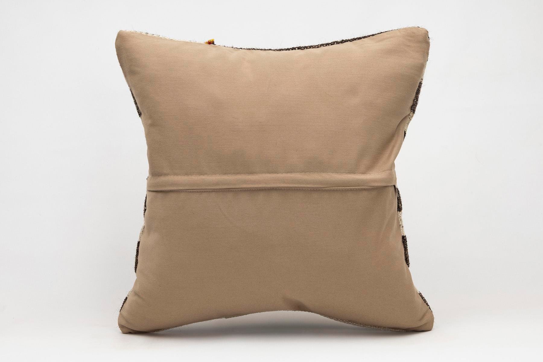 20x20 inches (50x50 cm) Kilim Pillow | KILIM WHOLESALE - Vintage Handmade Pillows - Vintage Handmade Kilim Rugs - It is 100% wool. Artistic and historical rugs. Old handwoven rugs. - Online hand woven rugs and kilim cushions sales. Shipping to a