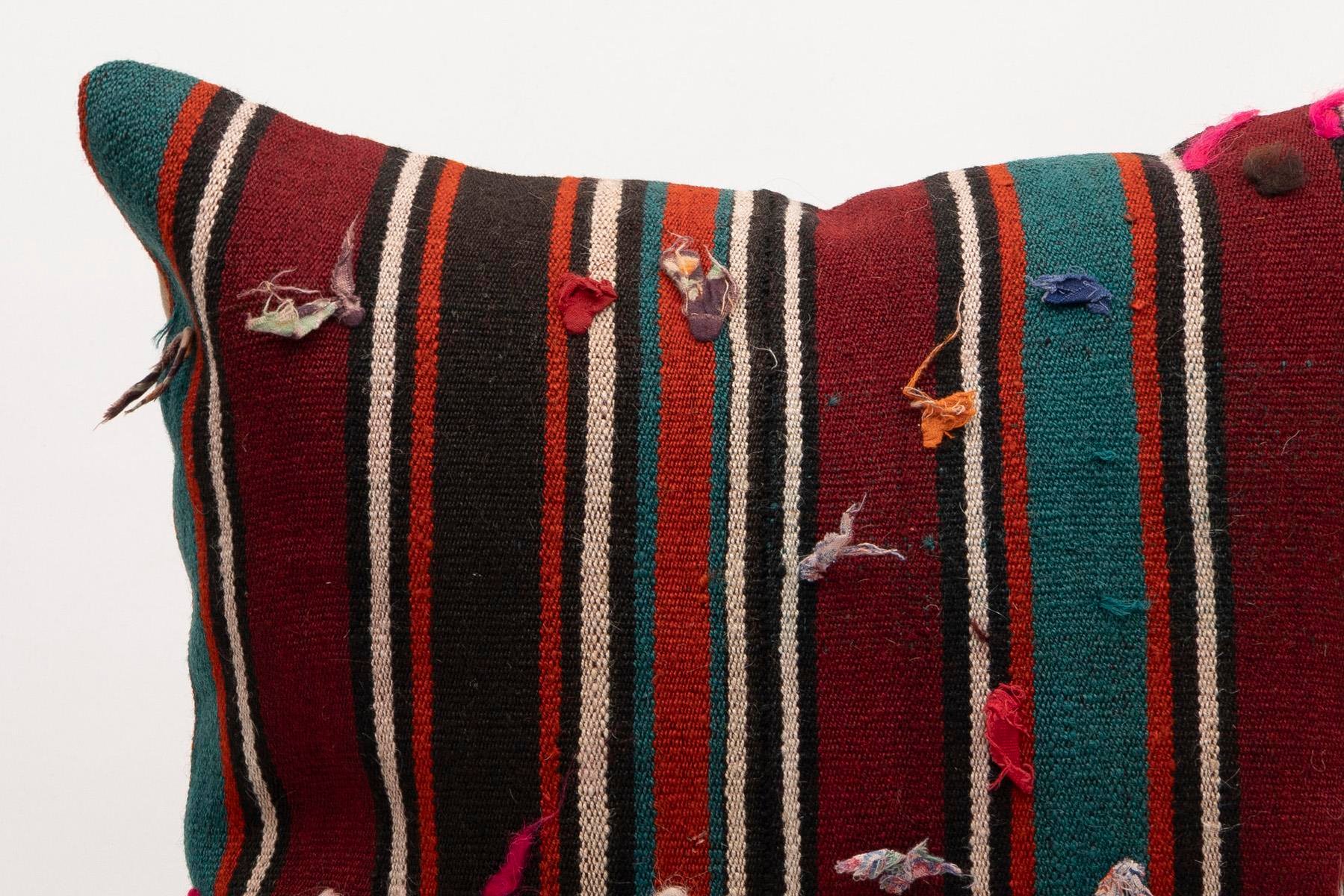 20x20 inches (50x50 cm) Kilim Pillow | KILIM WHOLESALE - Vintage Handmade Pillows - Vintage Handmade Kilim Rugs - It is 100% wool. Artistic and historical rugs. Old handwoven rugs. - Online hand woven rugs and kilim cushions sales. Shipping to a