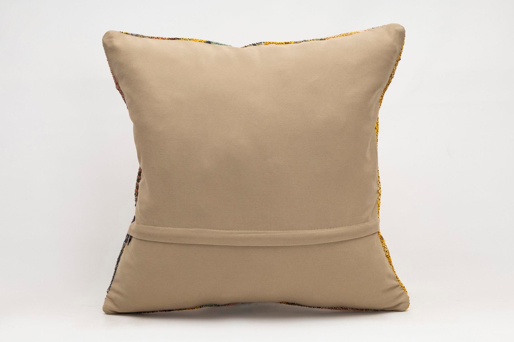 20x20 inches (50x50 cm) Kilim Pillow | KILIM WHOLESALE - Vintage Handmade Pillows - Vintage Handmade Kilim Rugs - It is 100% wool. Artistic and historical rugs. Old handwoven rugs. - Online hand woven rugs and kilim cushions sales. Shipping to a