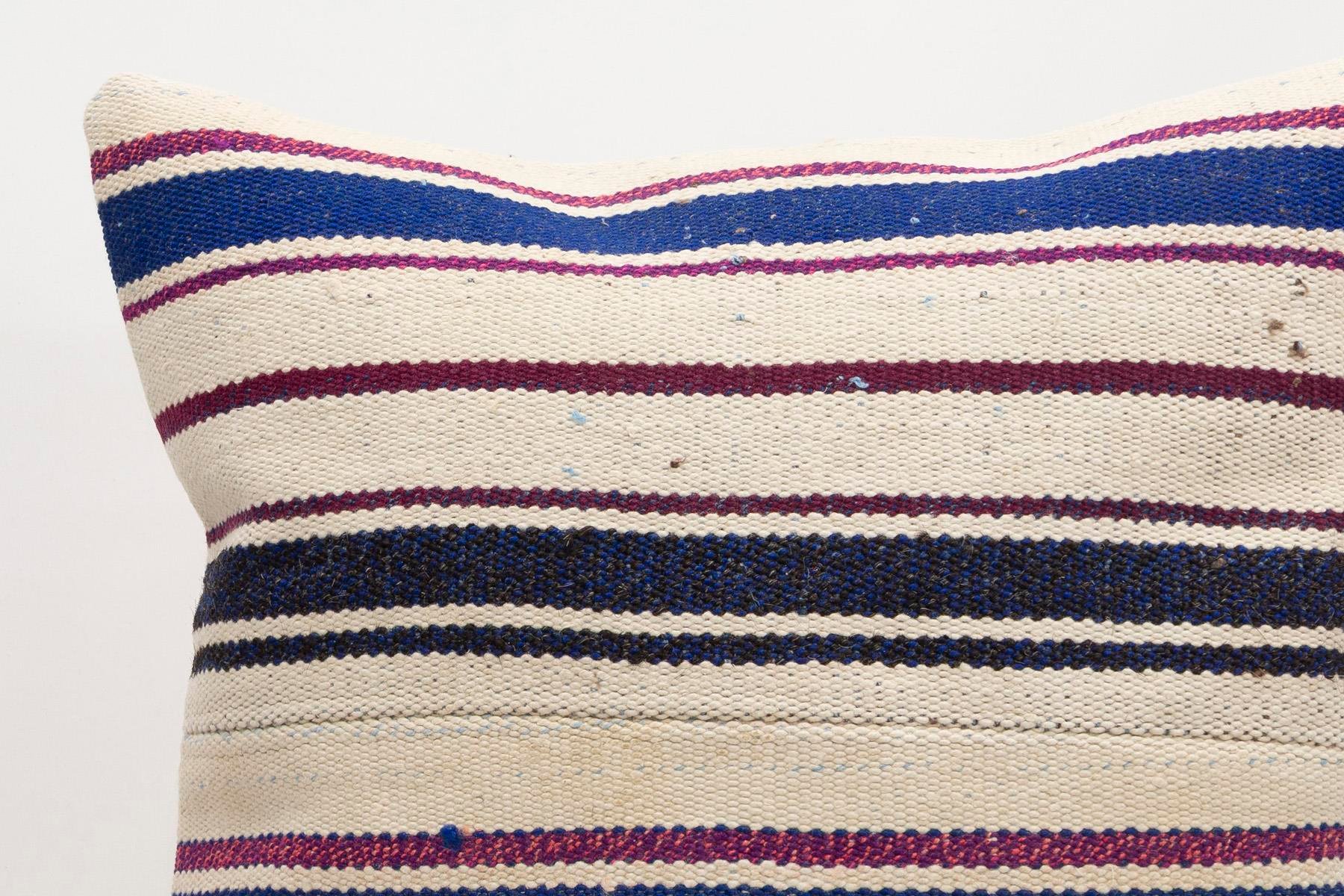 20x20 inches (50x50 cm) Kilim Pillow | KILIM WHOLESALE - Vintage Handmade Pillows - Vintage Handmade Kilim Rugs - It is 100% wool. Artistic and historical rugs. Old handwoven rugs. - Online hand woven rugs and kilim cushions sales. Shipping to a