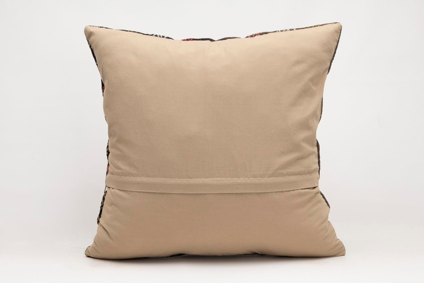 20x20 inches (50x50 cm) Kilim Pillow | KILIM WHOLESALE - Vintage Handmade Pillows - Vintage Handmade Kilim Rugs - It is 100% wool. Artistic and historical rugs. Old handwoven rugs. - Online hand woven rugs and kilim cushions sales. Shipping to a